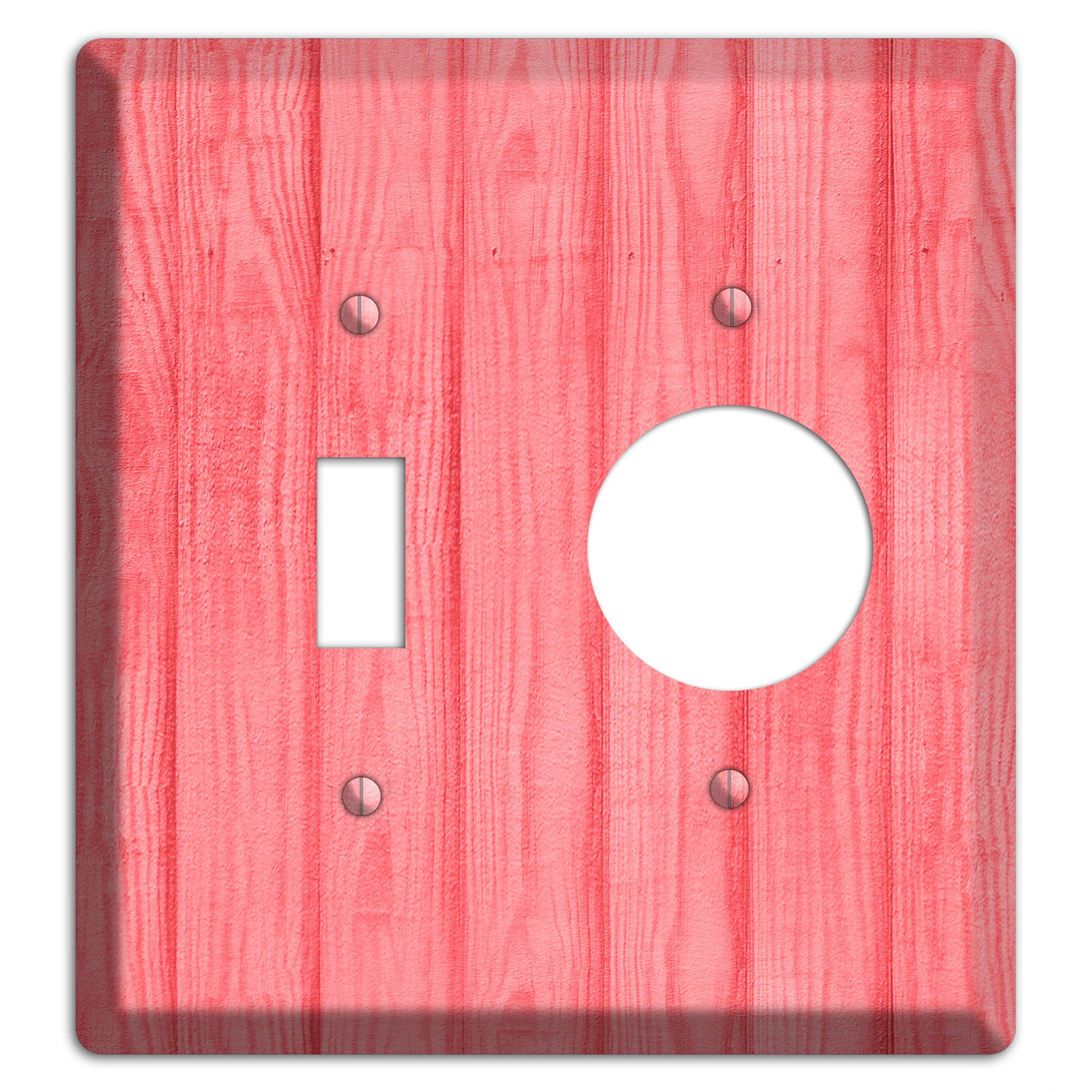 Geraldine Soft Coral Toggle / Receptacle Wallplate