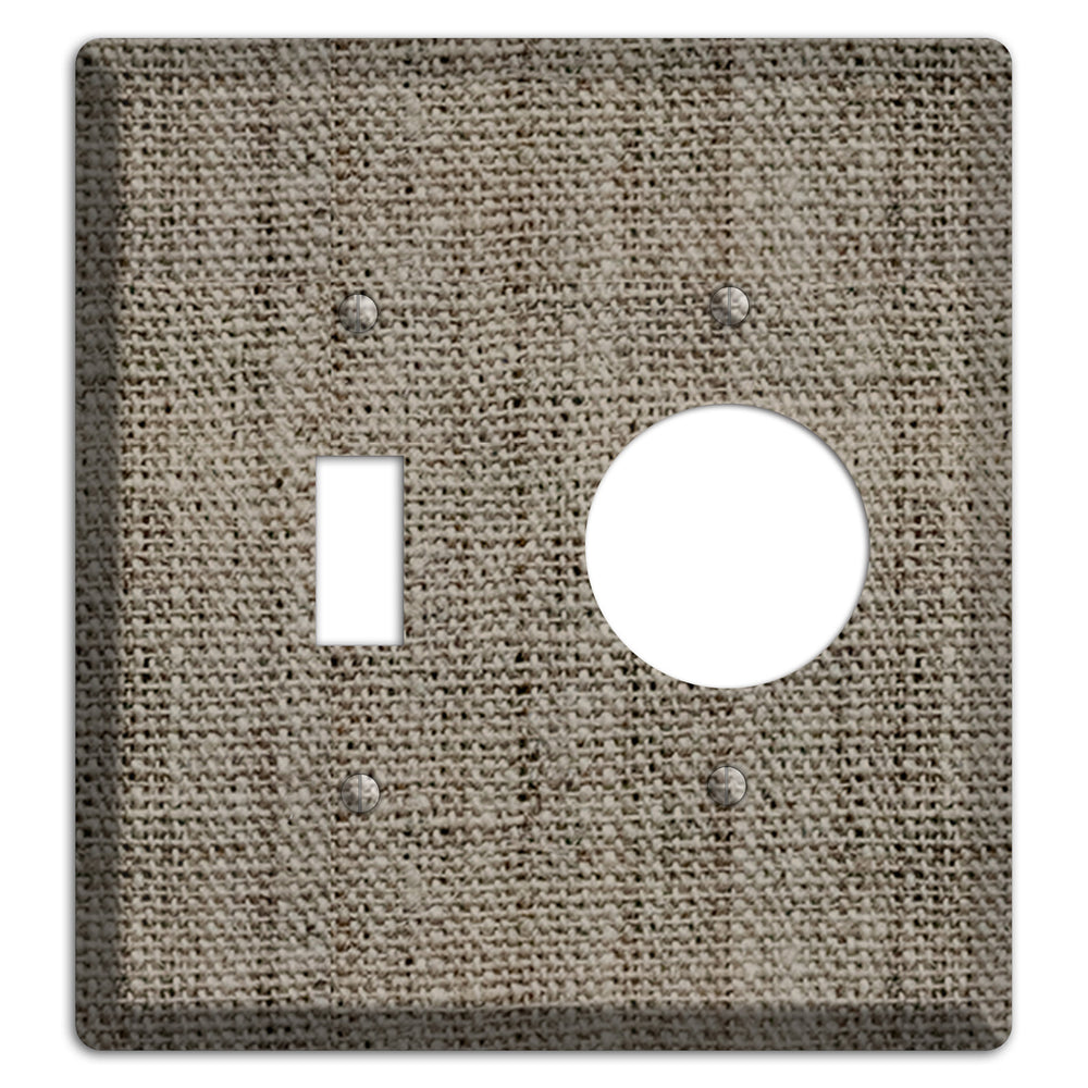 Makara Burlap Toggle / Receptacle Wallplate