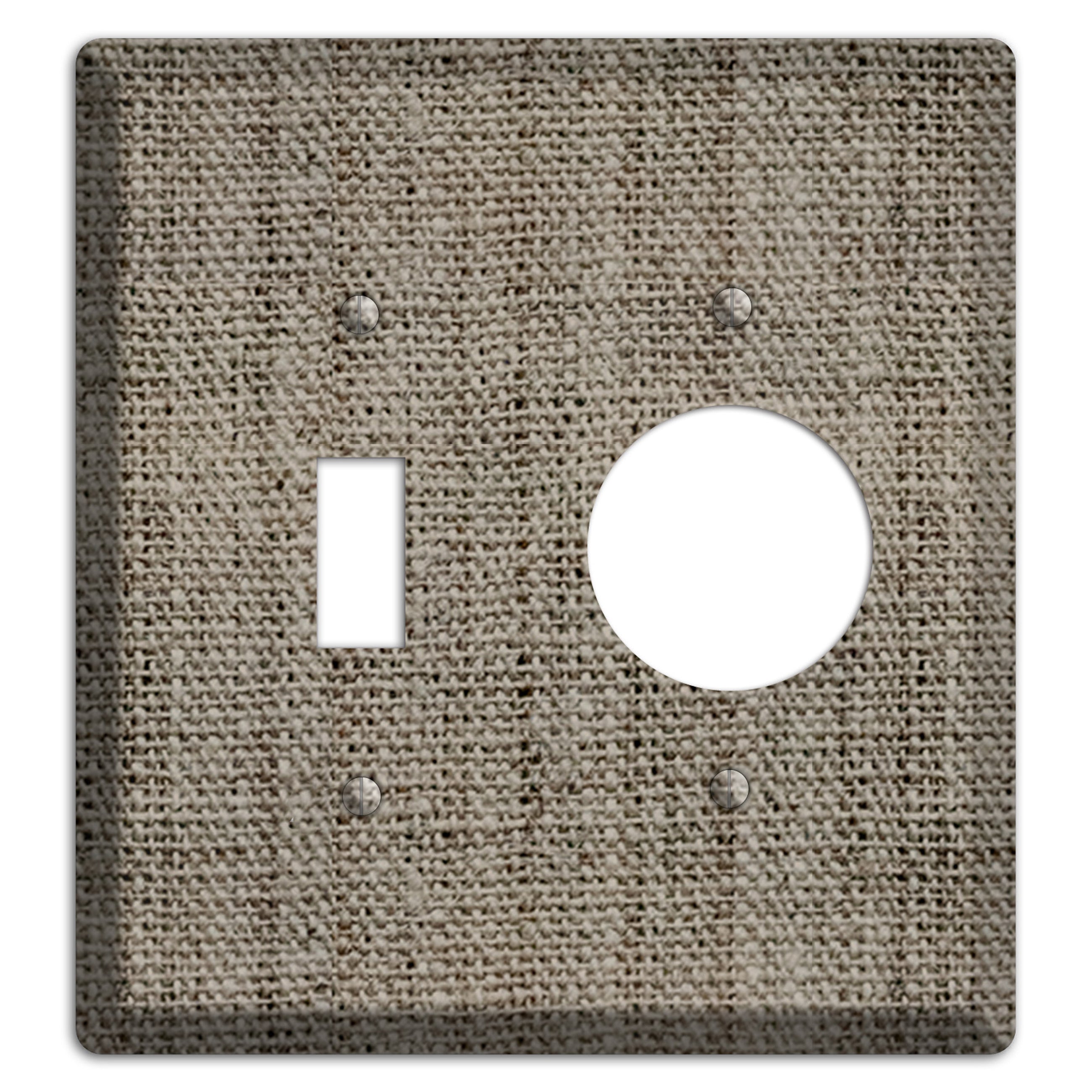 Makara Burlap Toggle / Receptacle Wallplate