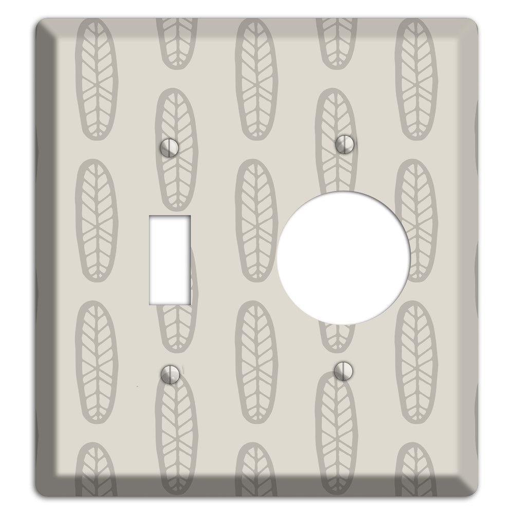 Simple Scandanavian Style K Toggle / Receptacle Wallplate