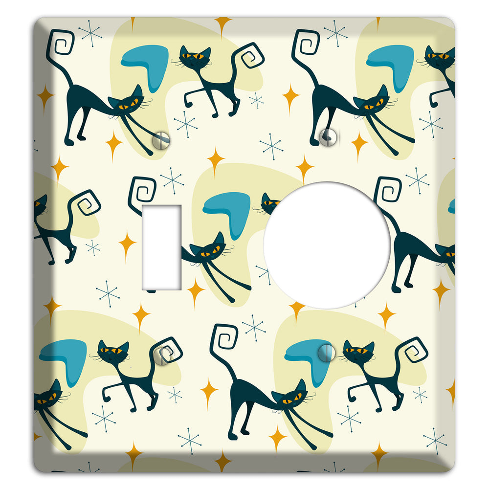 Black Cats Toggle / Receptacle Wallplate