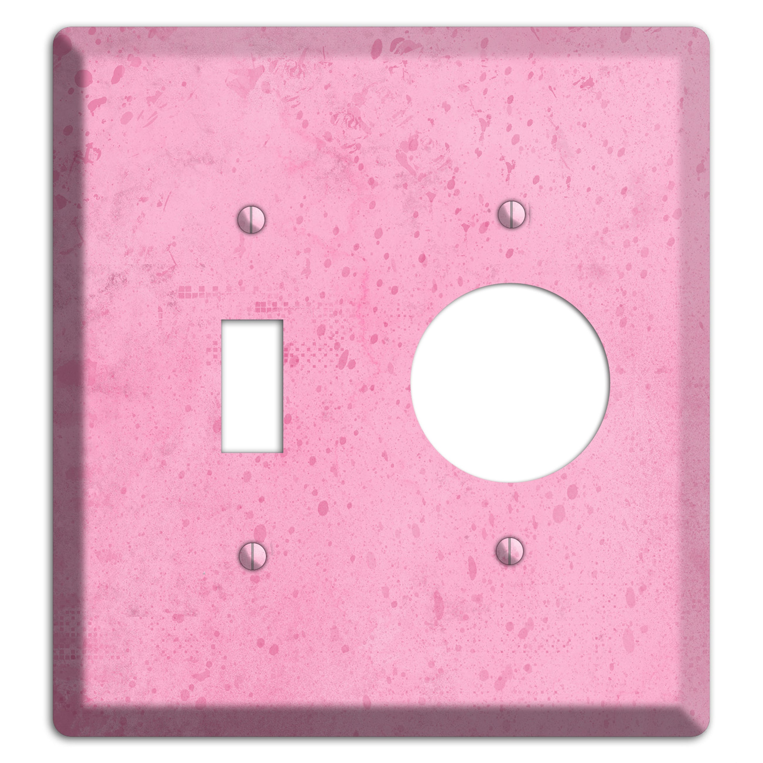 Illusion Pink Texture Toggle / Receptacle Wallplate