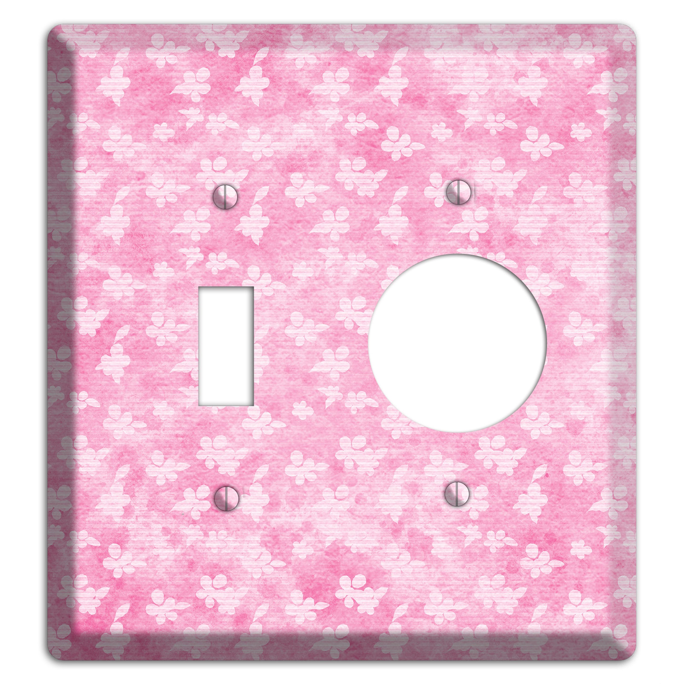 Cupid Pink Texture Toggle / Receptacle Wallplate