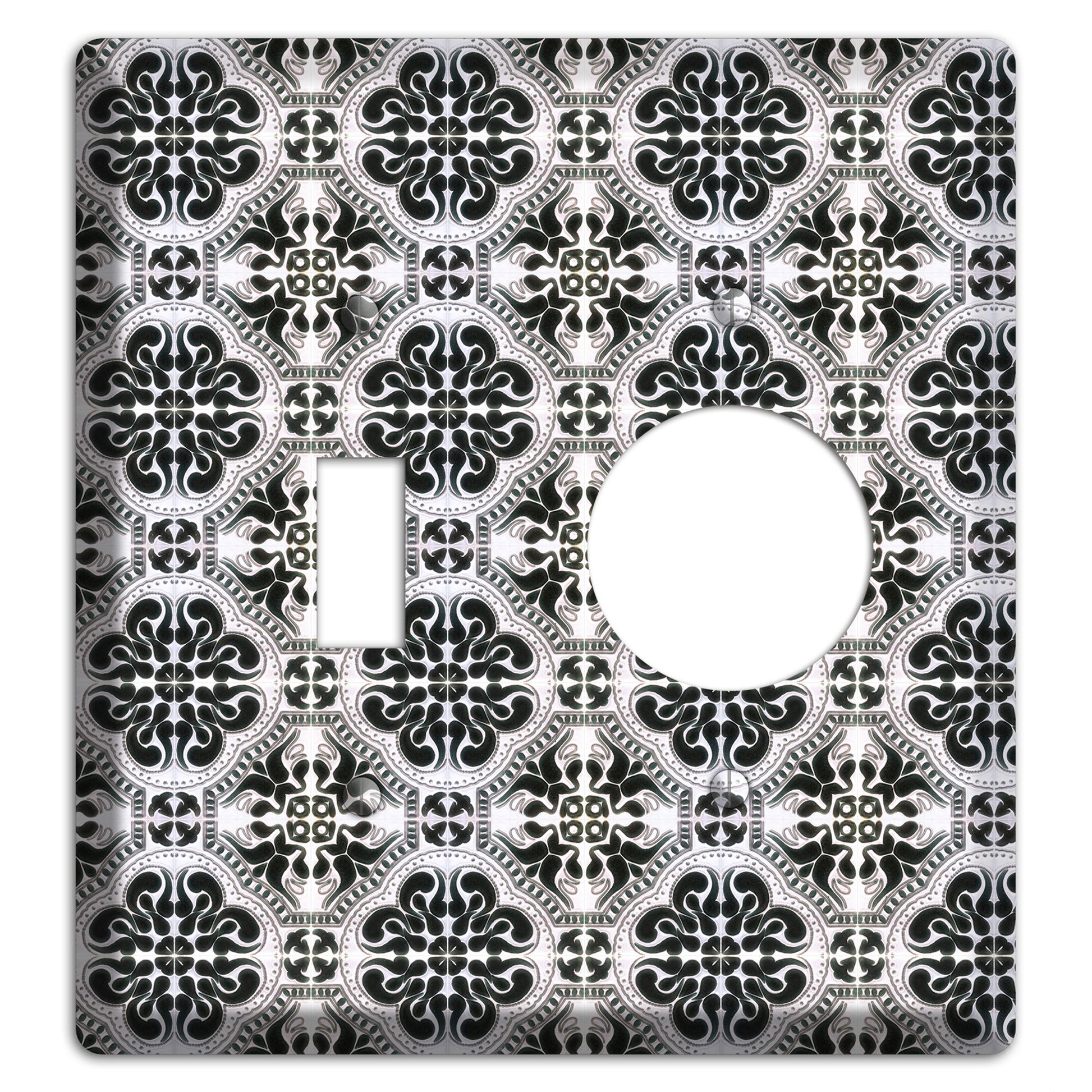 Tavira Tiles 5 Toggle / Receptacle Wallplate