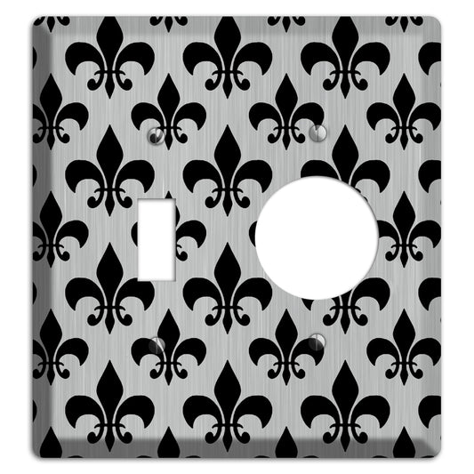 Fleur de Lis Stainless Toggle / Receptacle Wallplate
