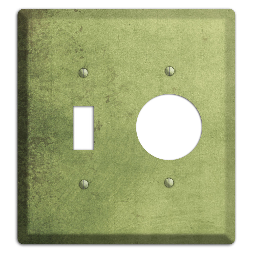 Green Smoke Vintage Grunge Toggle / Receptacle Wallplate