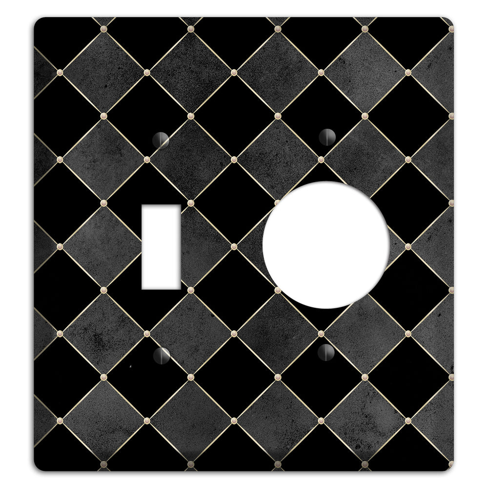 Edgar Allen Poe Diamond Toggle / Receptacle Wallplate