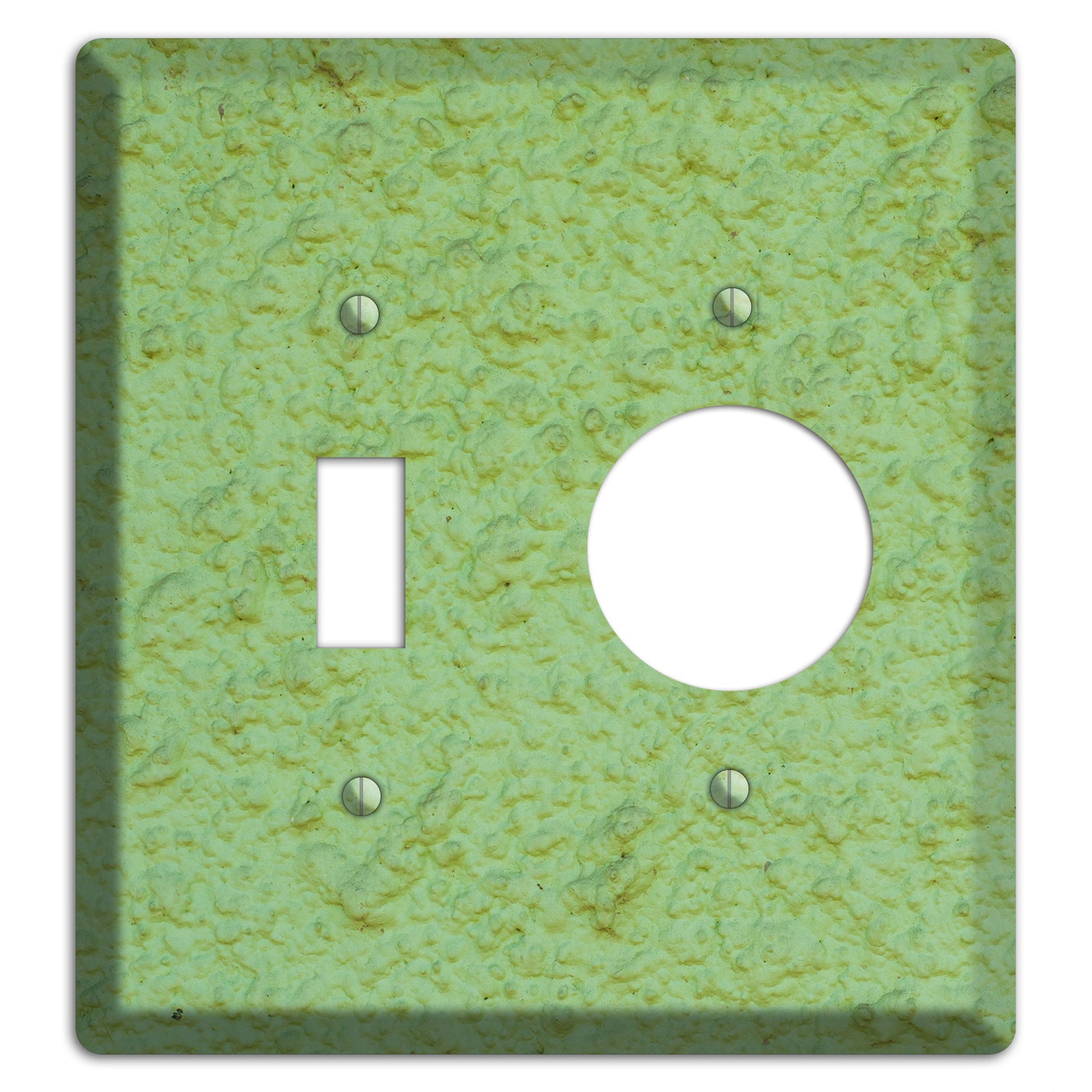 Green Concrete Toggle / Receptacle Wallplate