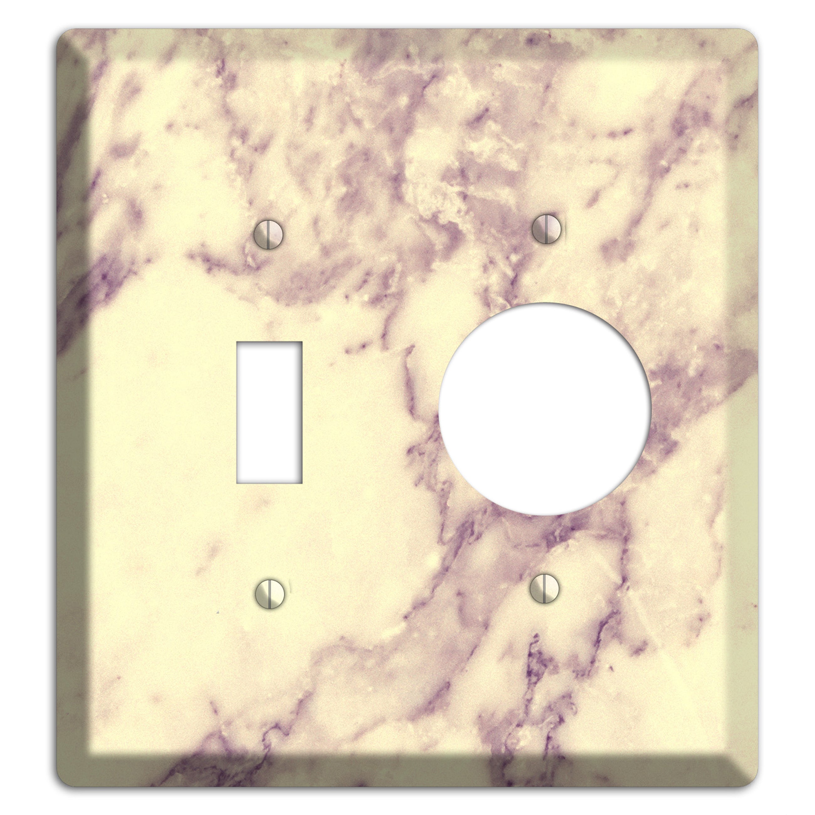 Champagne Marble Toggle / Receptacle Wallplate