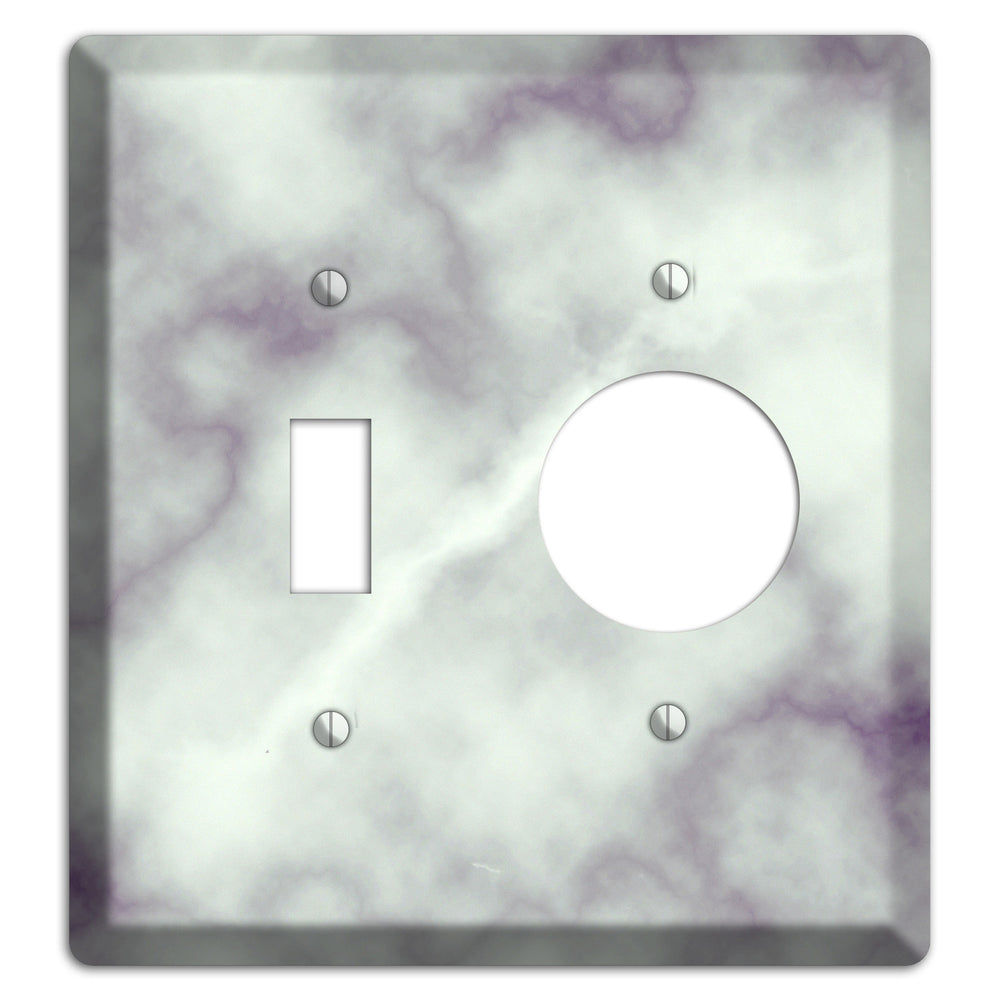 Gray Nurse Marble Toggle / Receptacle Wallplate