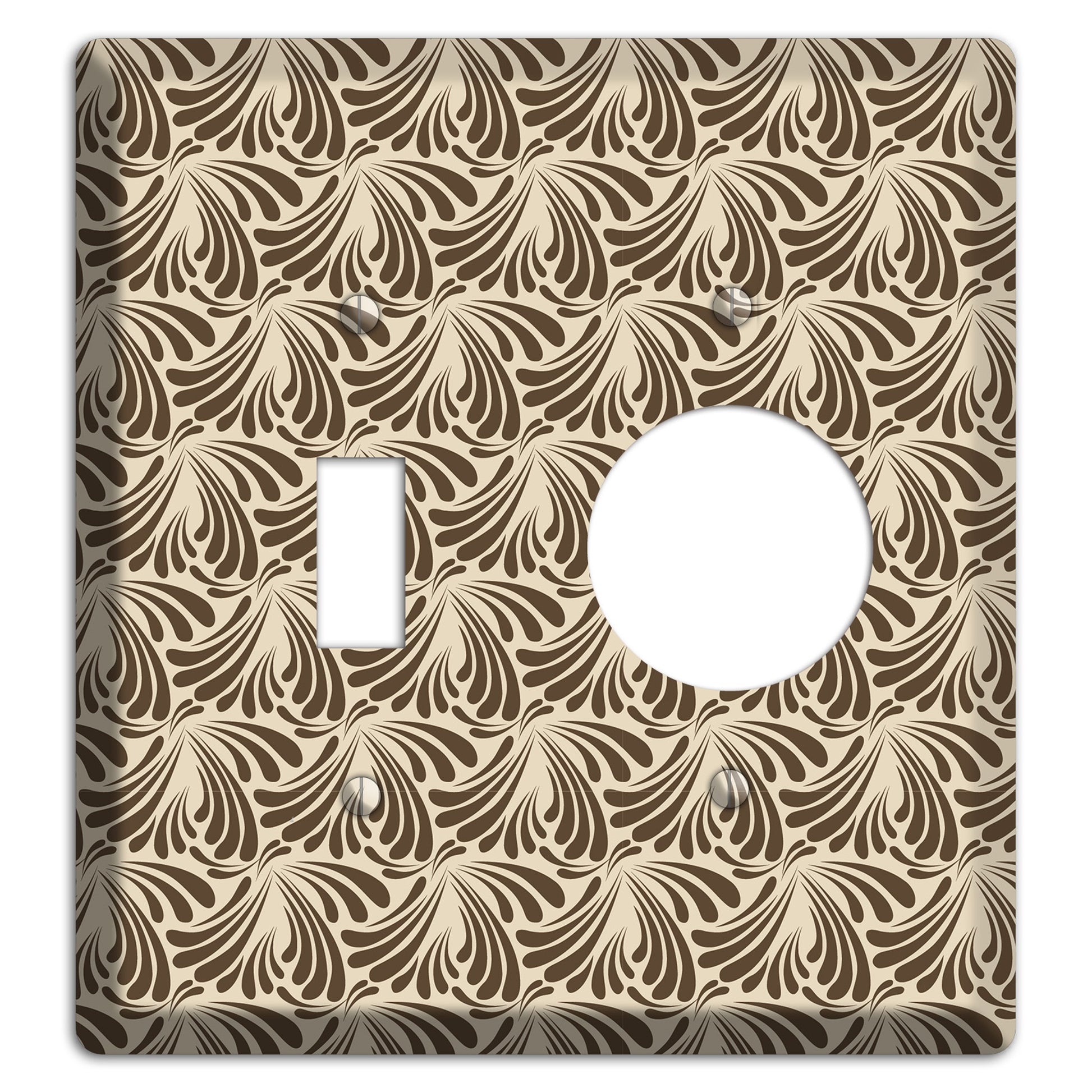 Nouveau Tear Drop Toggle / Receptacle Wallplate