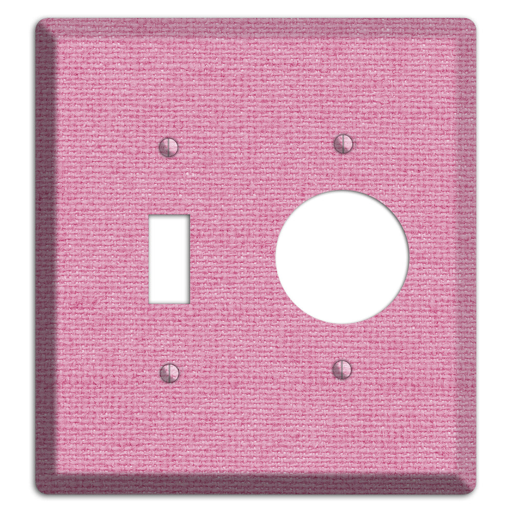 Gamboge Pink Texture Toggle / Receptacle Wallplate