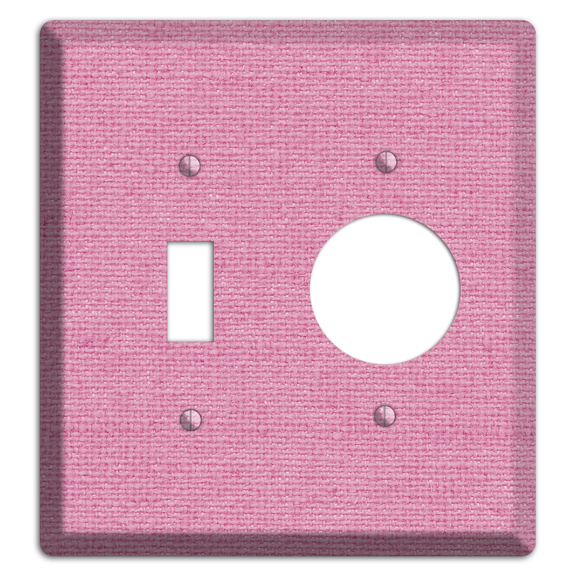 Gamboge Pink Texture Toggle / Receptacle Wallplate