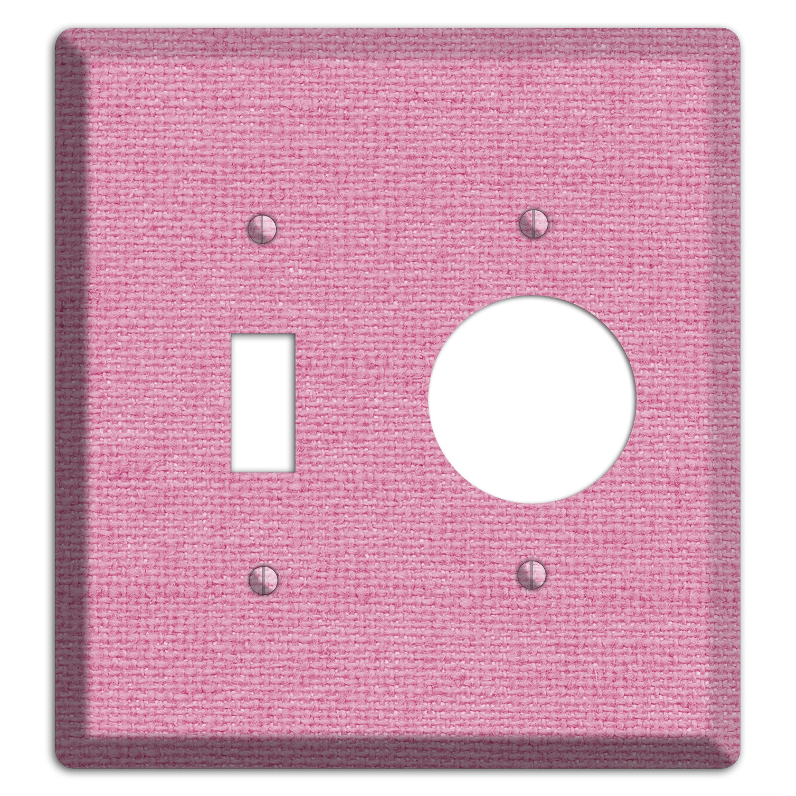Gamboge Pink Texture Toggle / Receptacle Wallplate