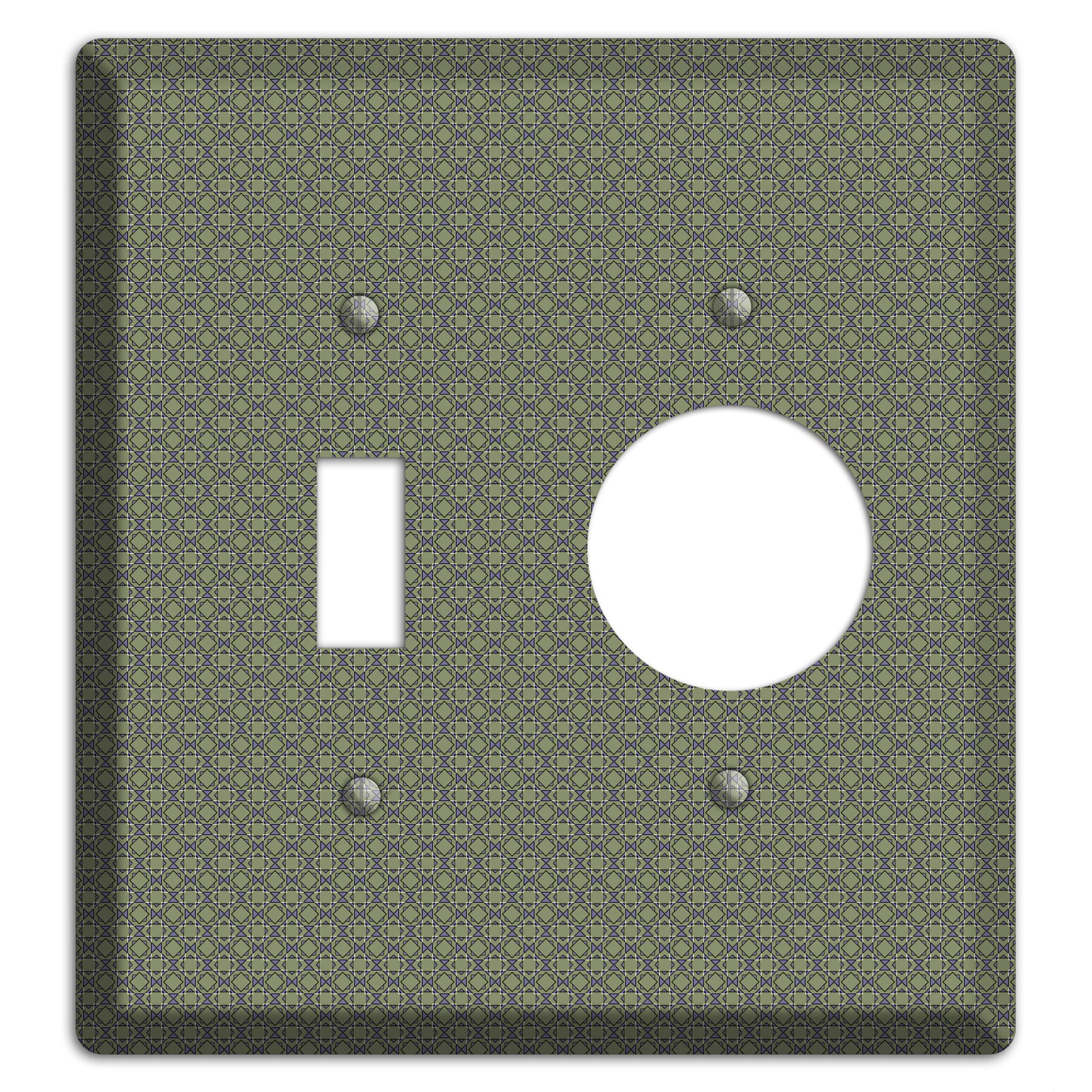 Multi Olive Foulard Toggle / Receptacle Wallplate
