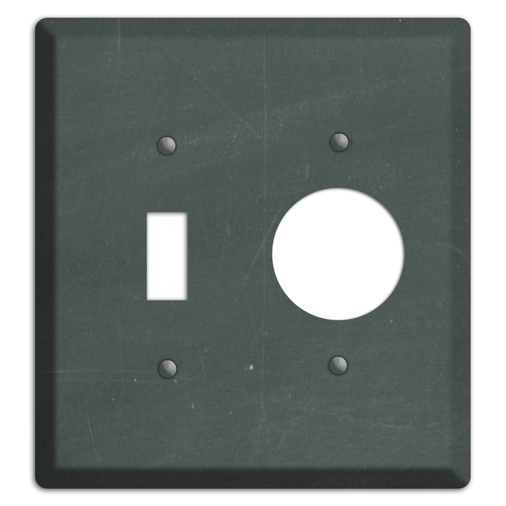 Chalk Dark Grey Toggle / Receptacle Wallplate