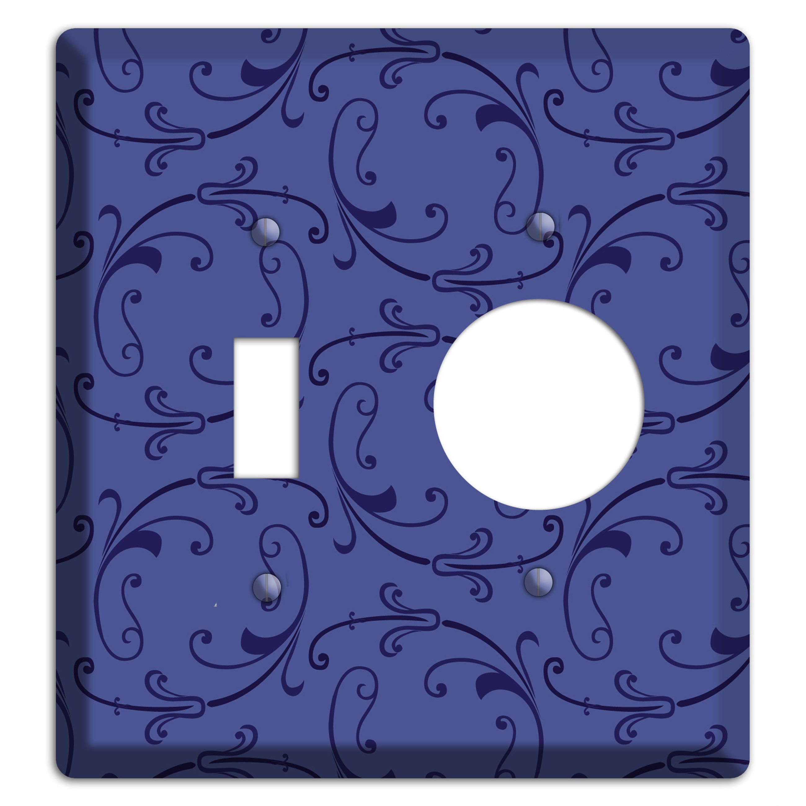 Green and Brown Argyle Toggle / Receptacle Wallplate