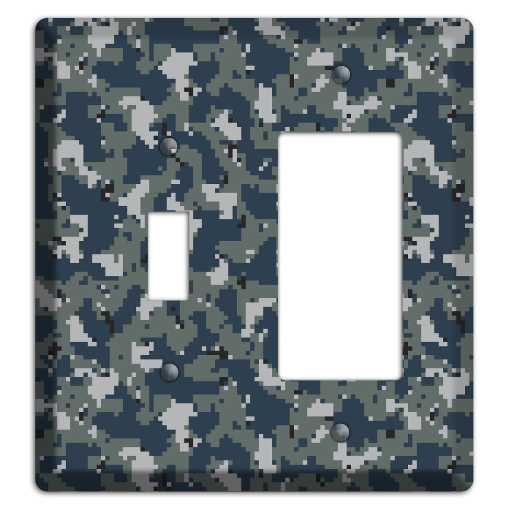 Navy 2007 Camo Toggle / Rocker Wallplate