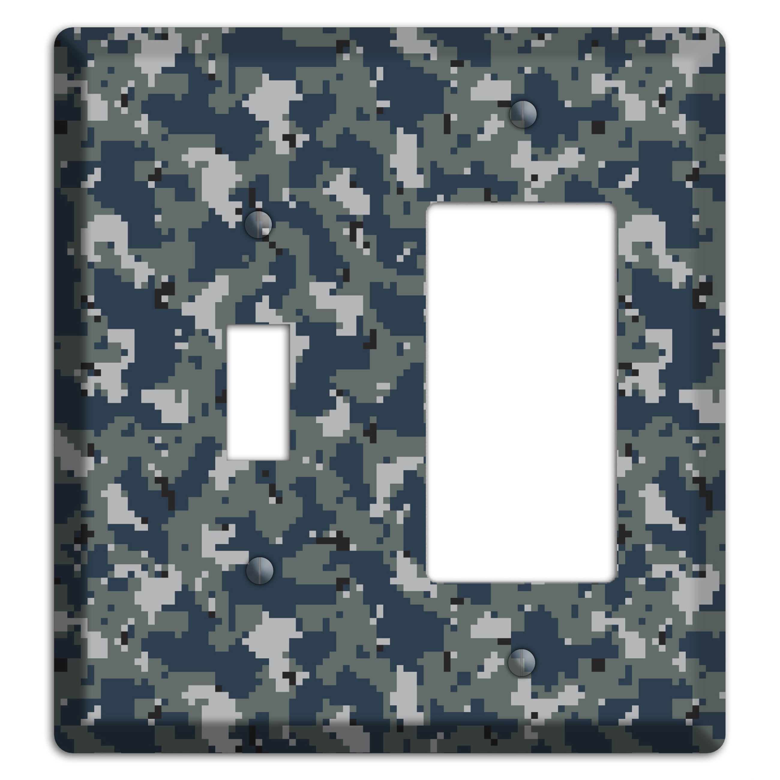 Navy 2007 Camo Toggle / Rocker Wallplate