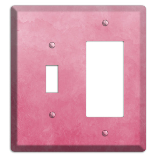 Pink Ombre Toggle / Rocker Wallplate