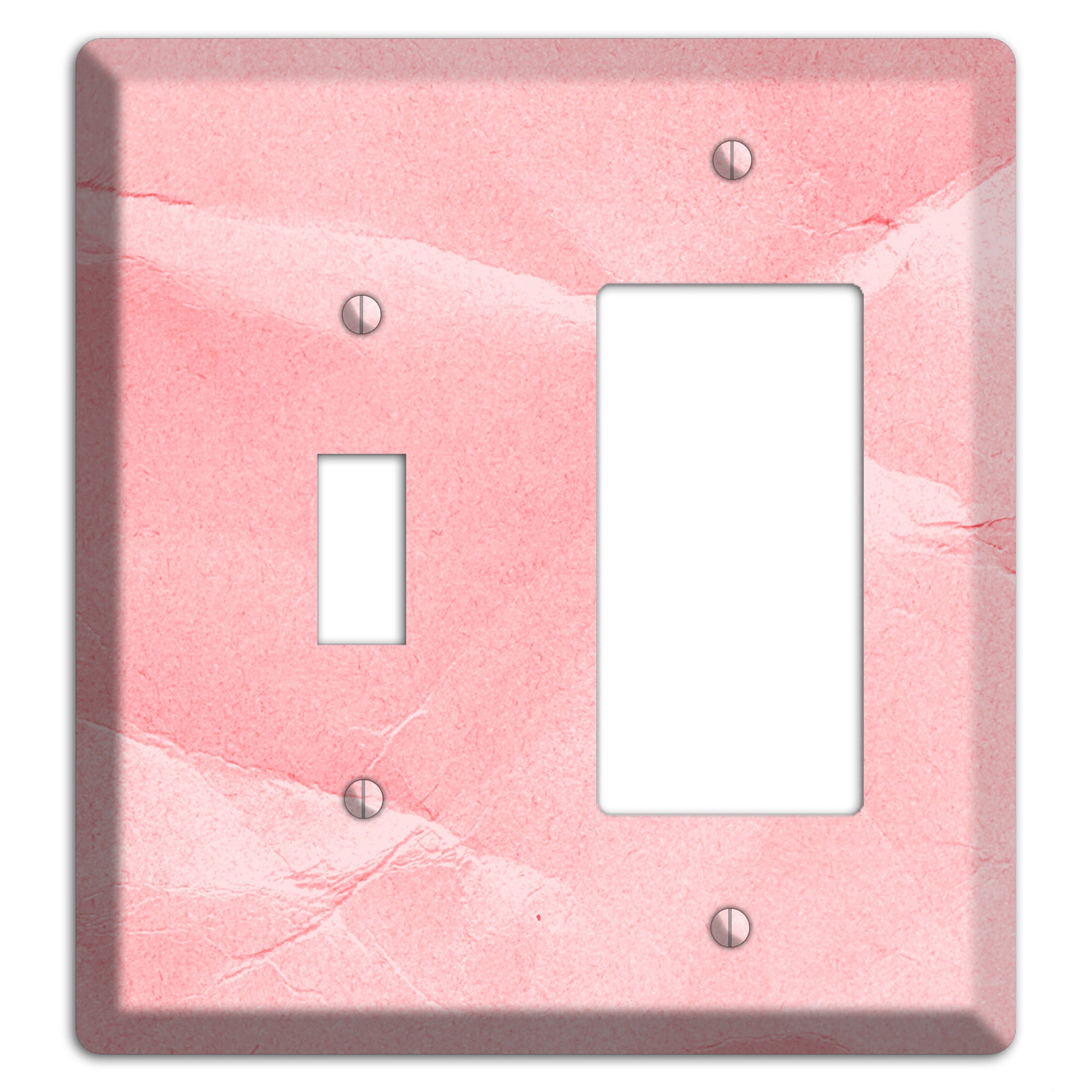 Pink Soft Coral Toggle / Rocker Wallplate