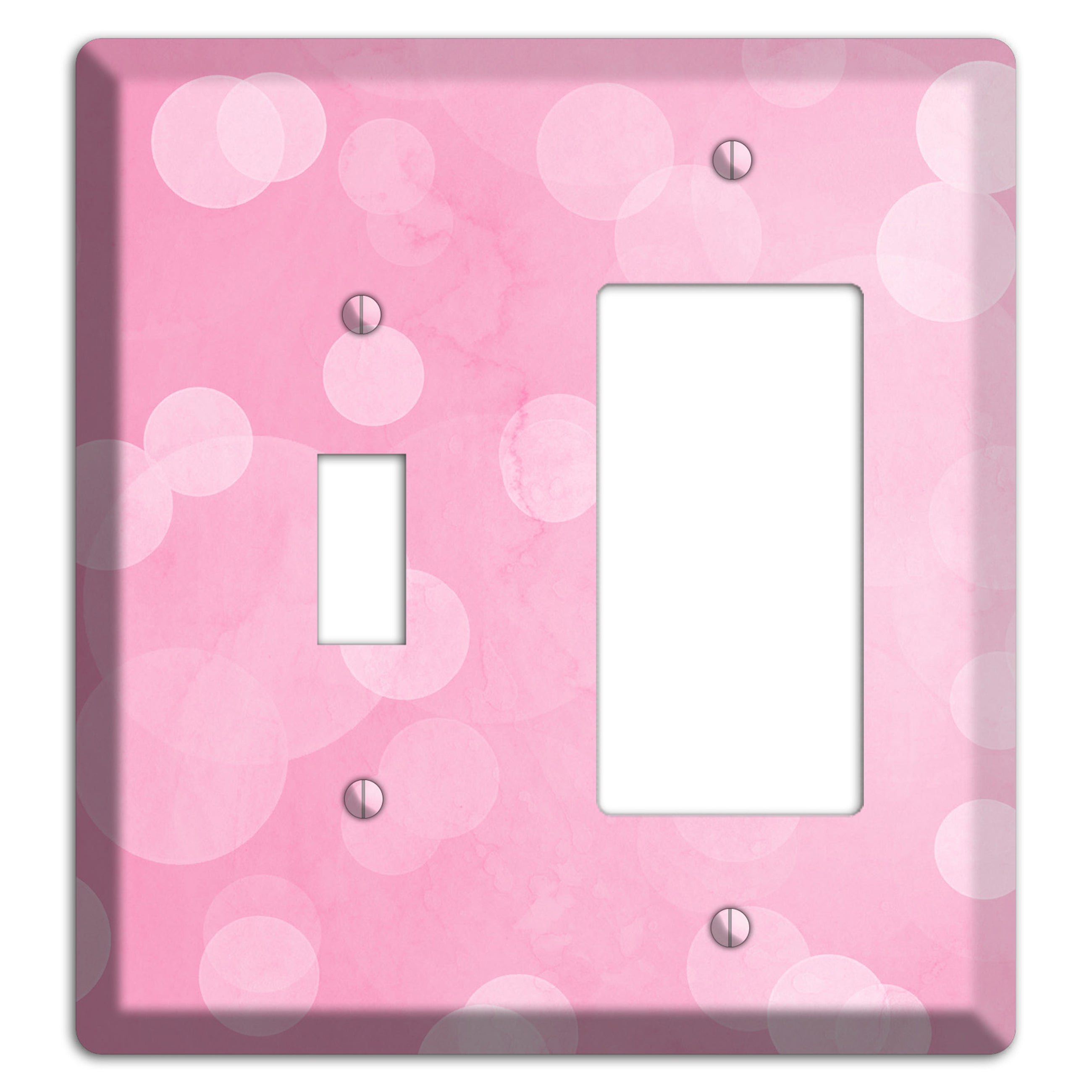 purple Pizzaz Pink Texture Toggle / Rocker Wallplate