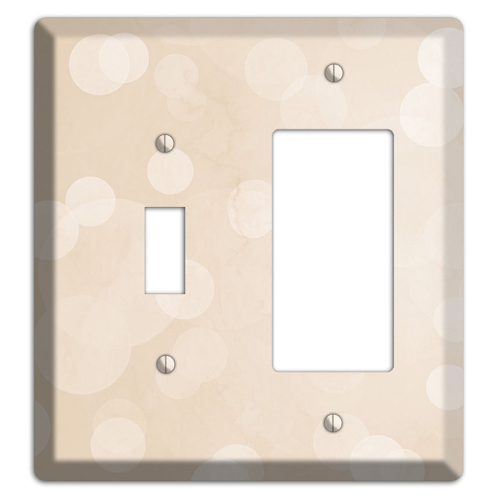 Parchment Neutral Texture Toggle / Rocker Wallplate