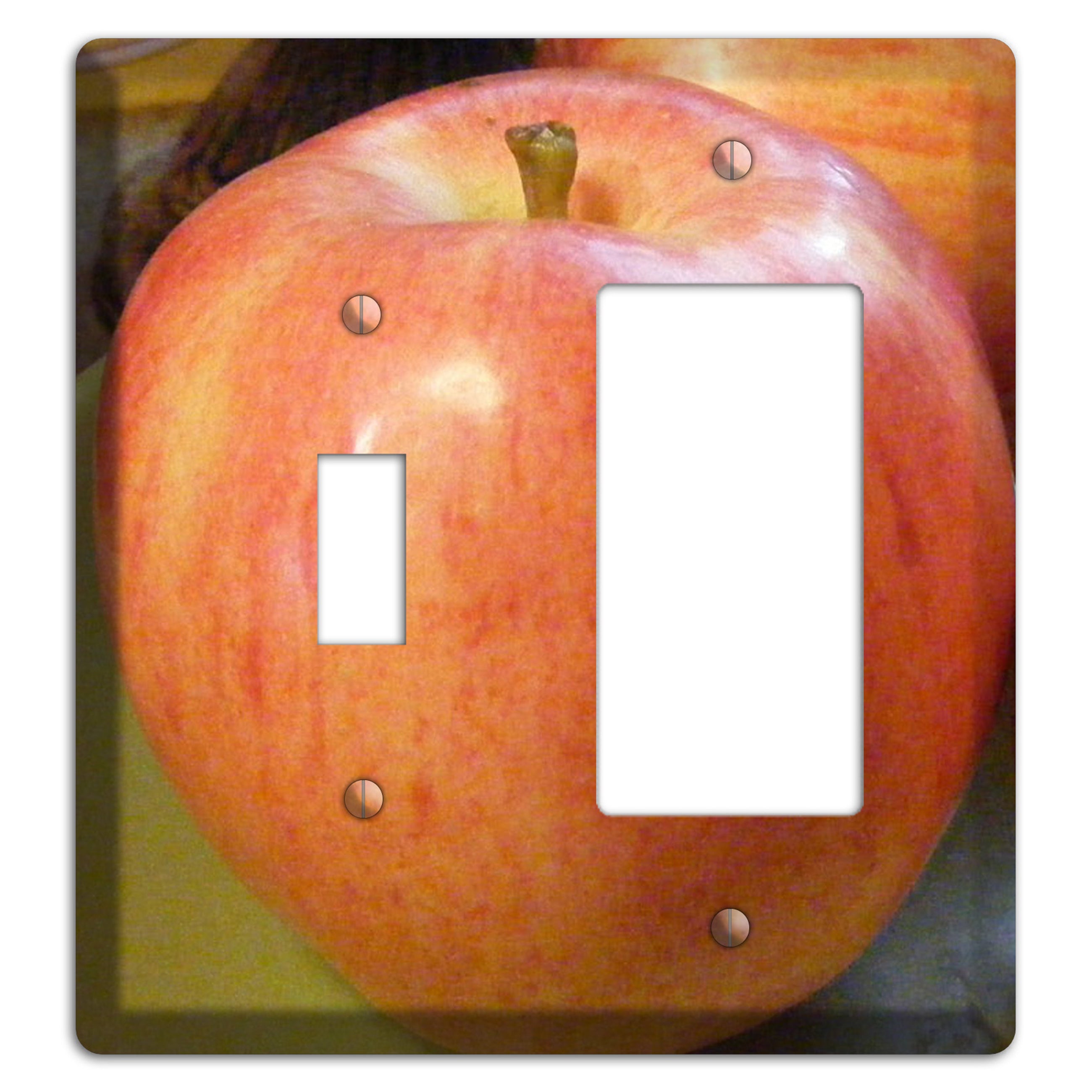 Large Apple Toggle / Rocker Wallplate