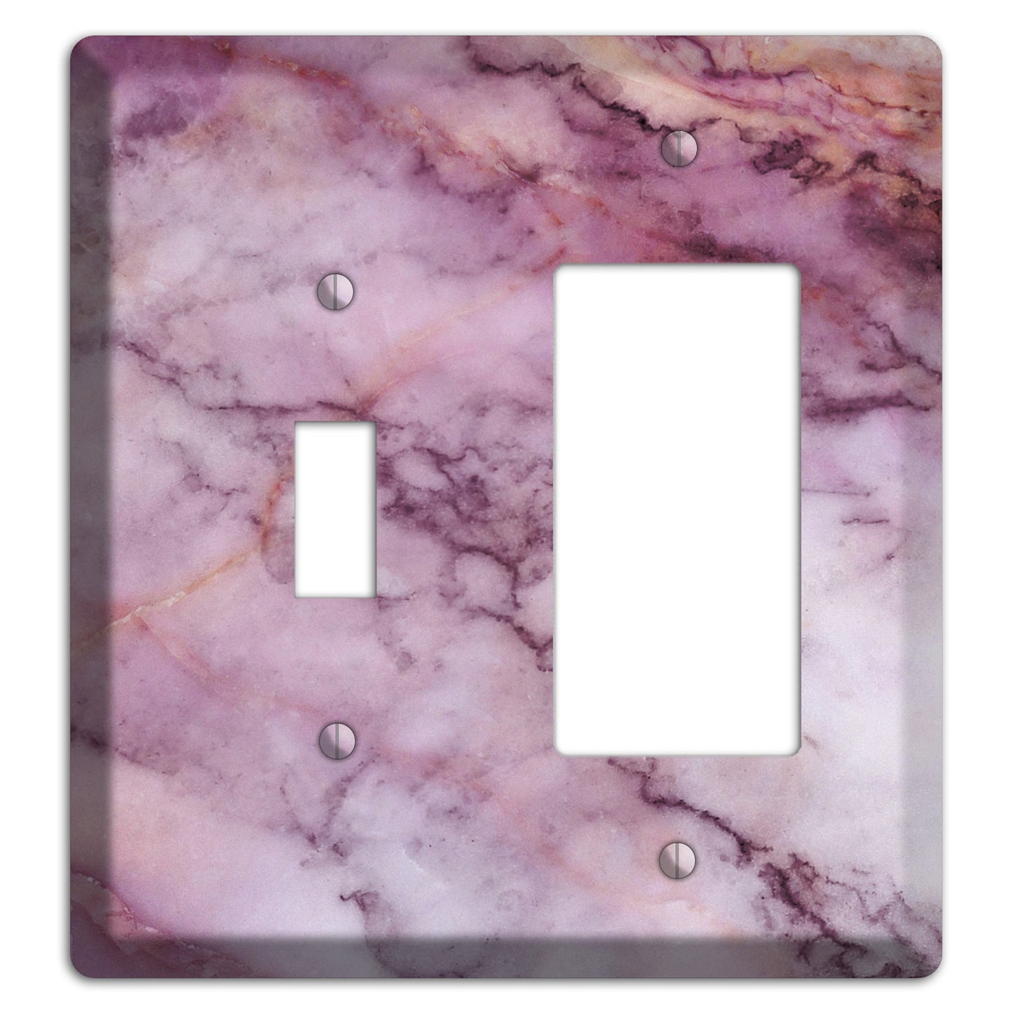 Lily Marble Toggle / Rocker Wallplate