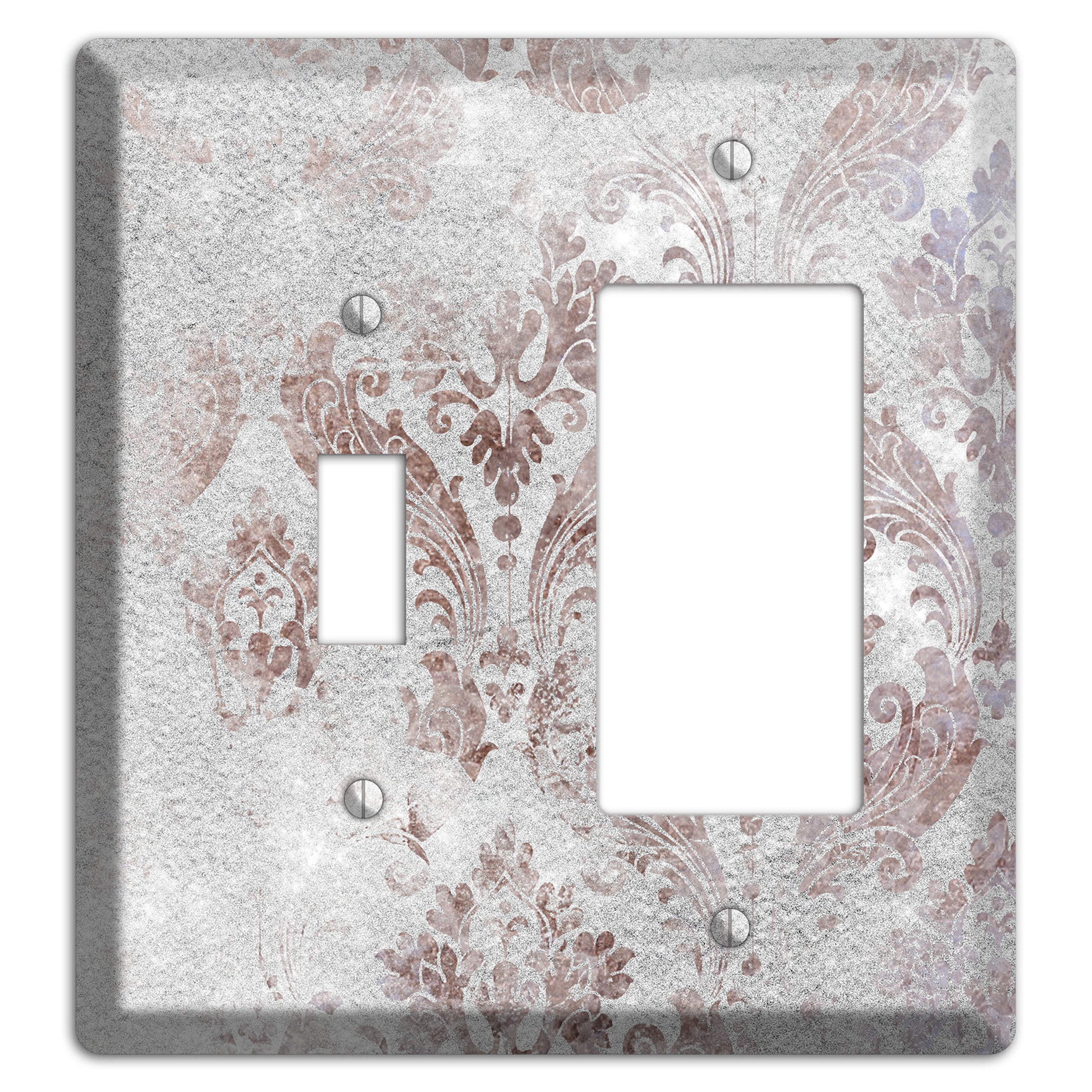 Nobel Whimsical Damask Toggle / Rocker Wallplate