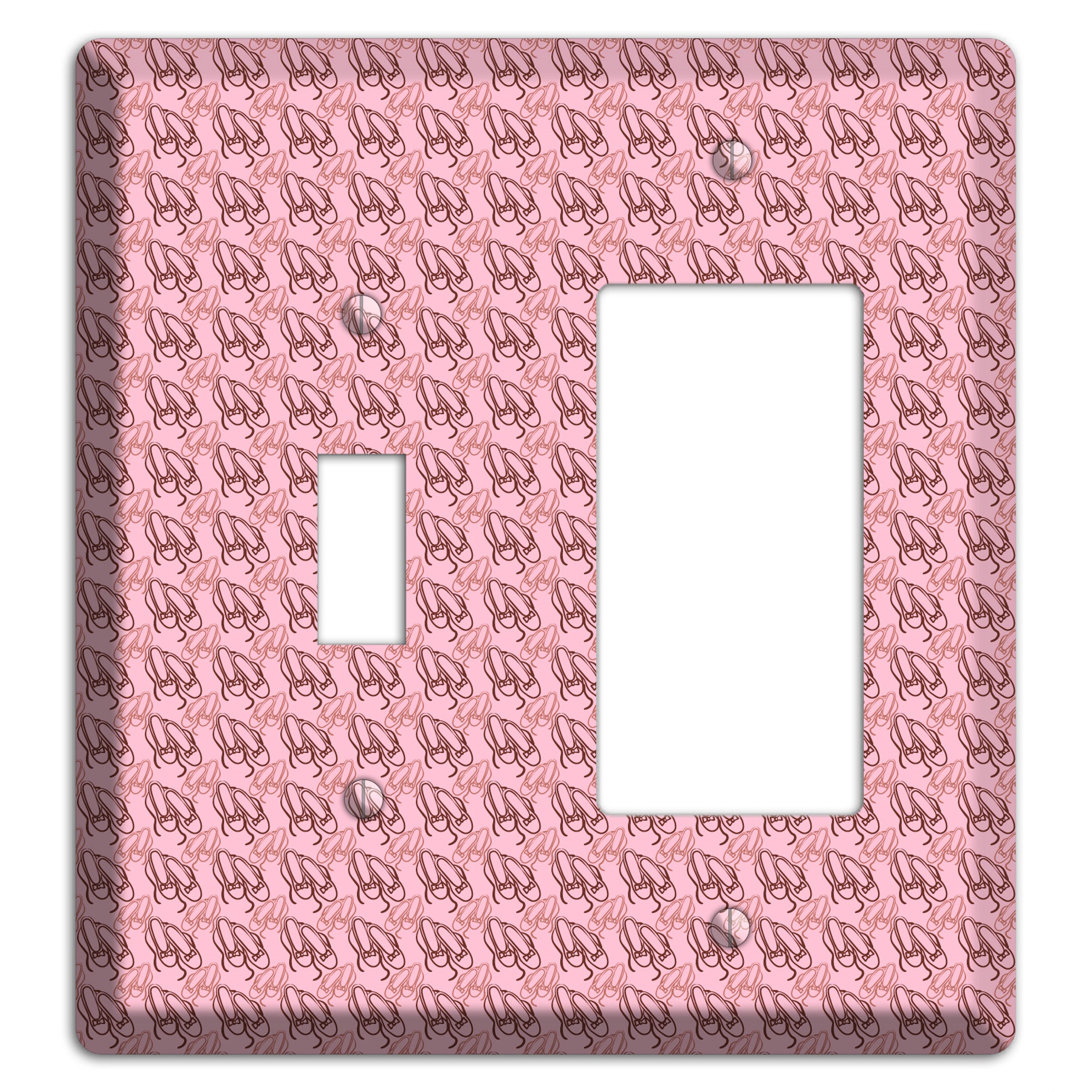 Pink Ballet Slippers Toggle / Rocker Wallplate
