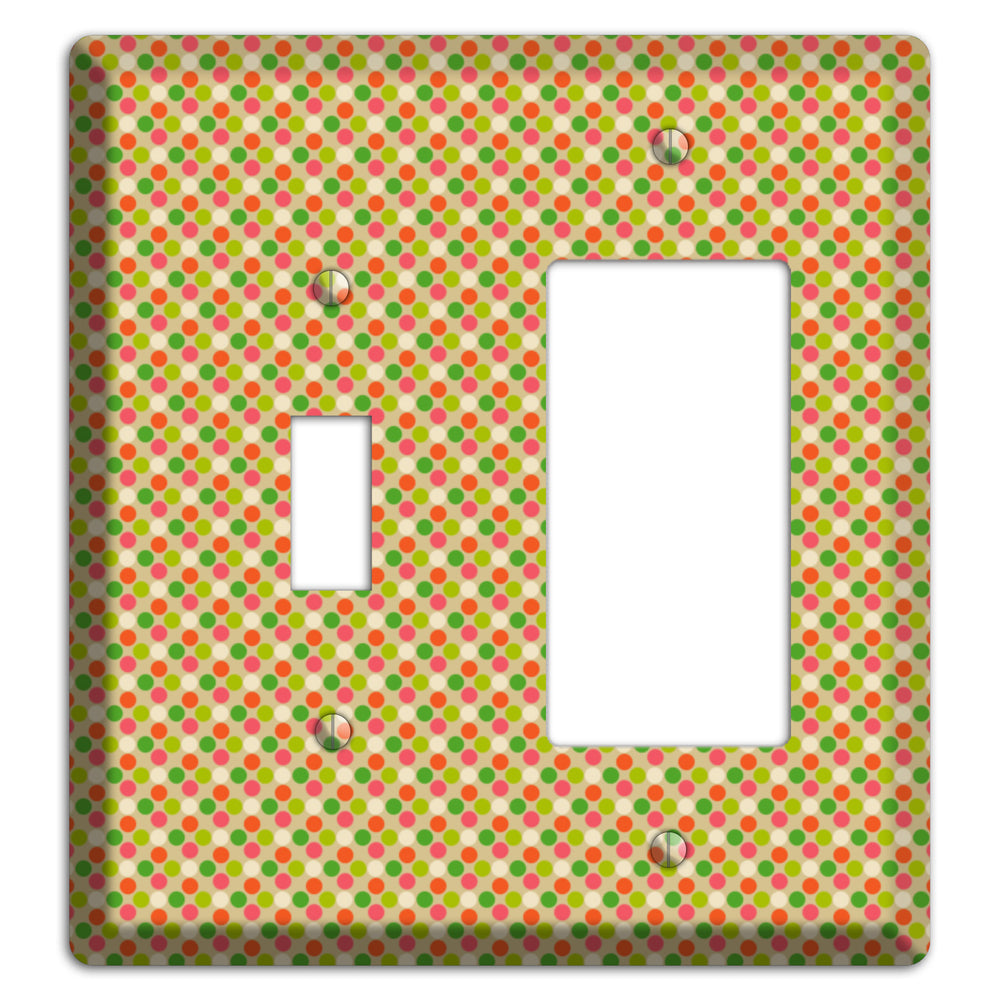 Yellow Plaid Toggle / Rocker Wallplate