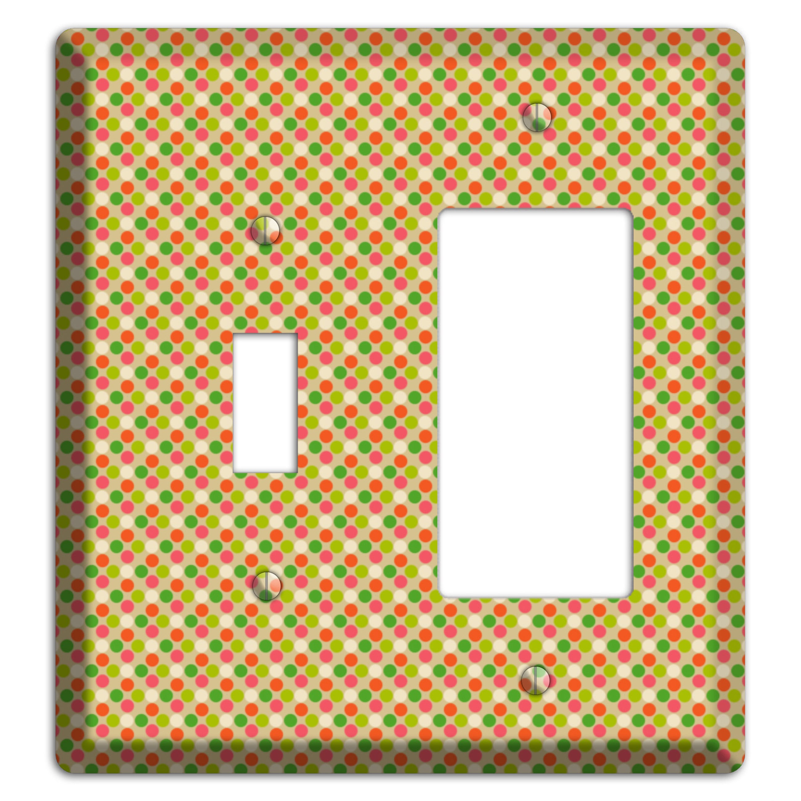 Yellow Plaid Toggle / Rocker Wallplate
