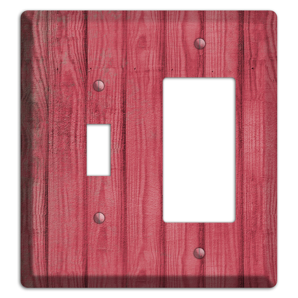 Fuzzy Wuzzy Weathered Wood Toggle / Rocker Wallplate