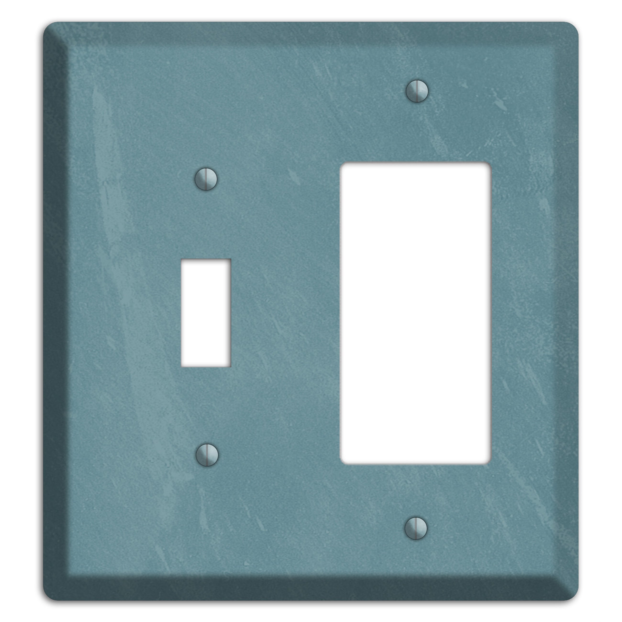 Chalk Teal Toggle / Rocker Wallplate