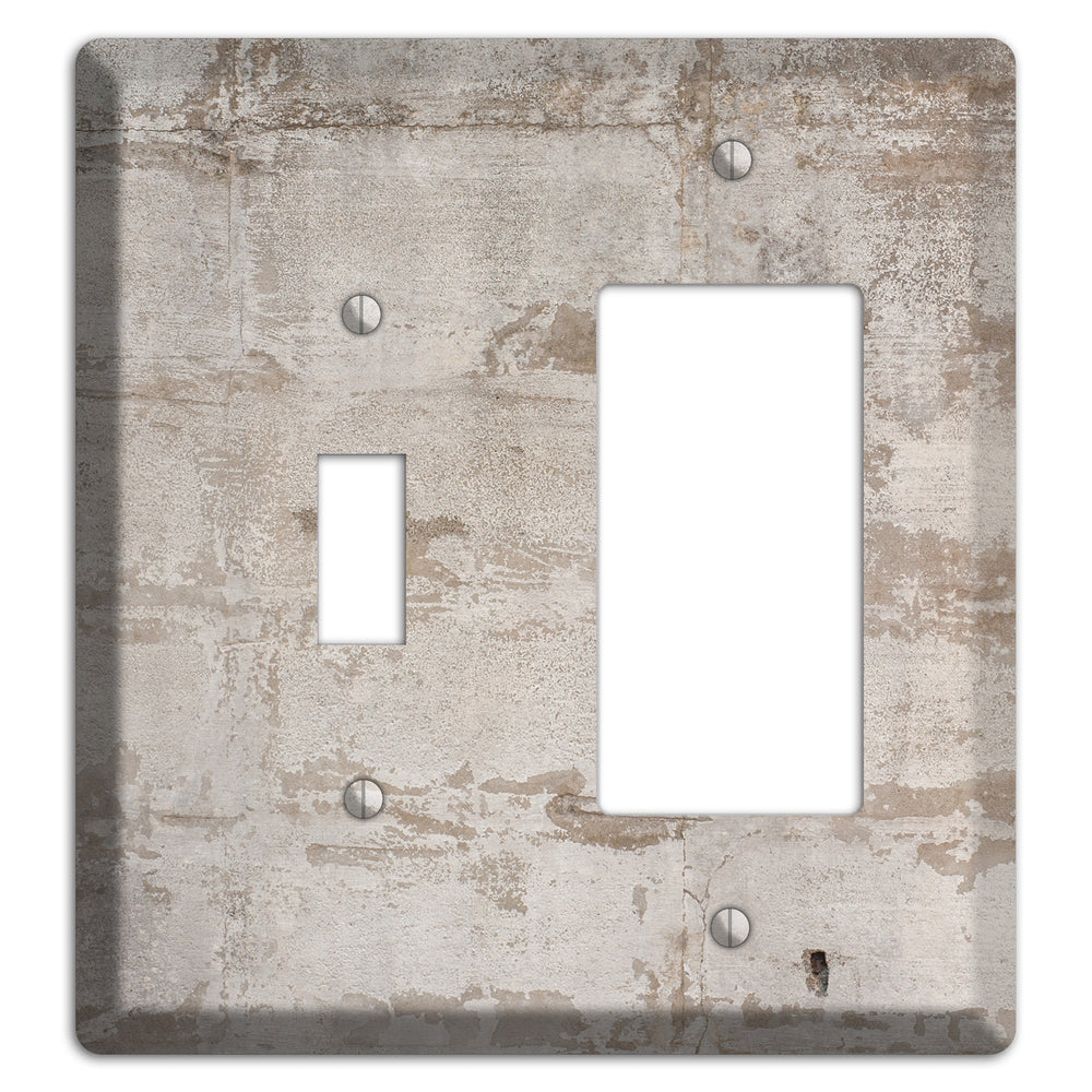 Old Concrete 3 Toggle / Rocker Wallplate