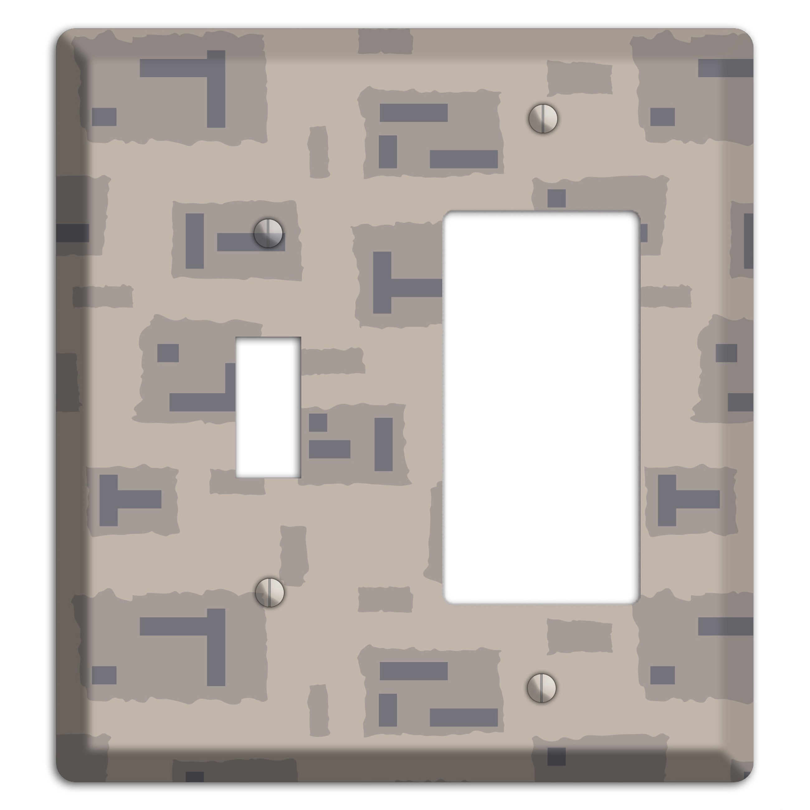 Urban Mout Camo Toggle / Rocker Wallplate
