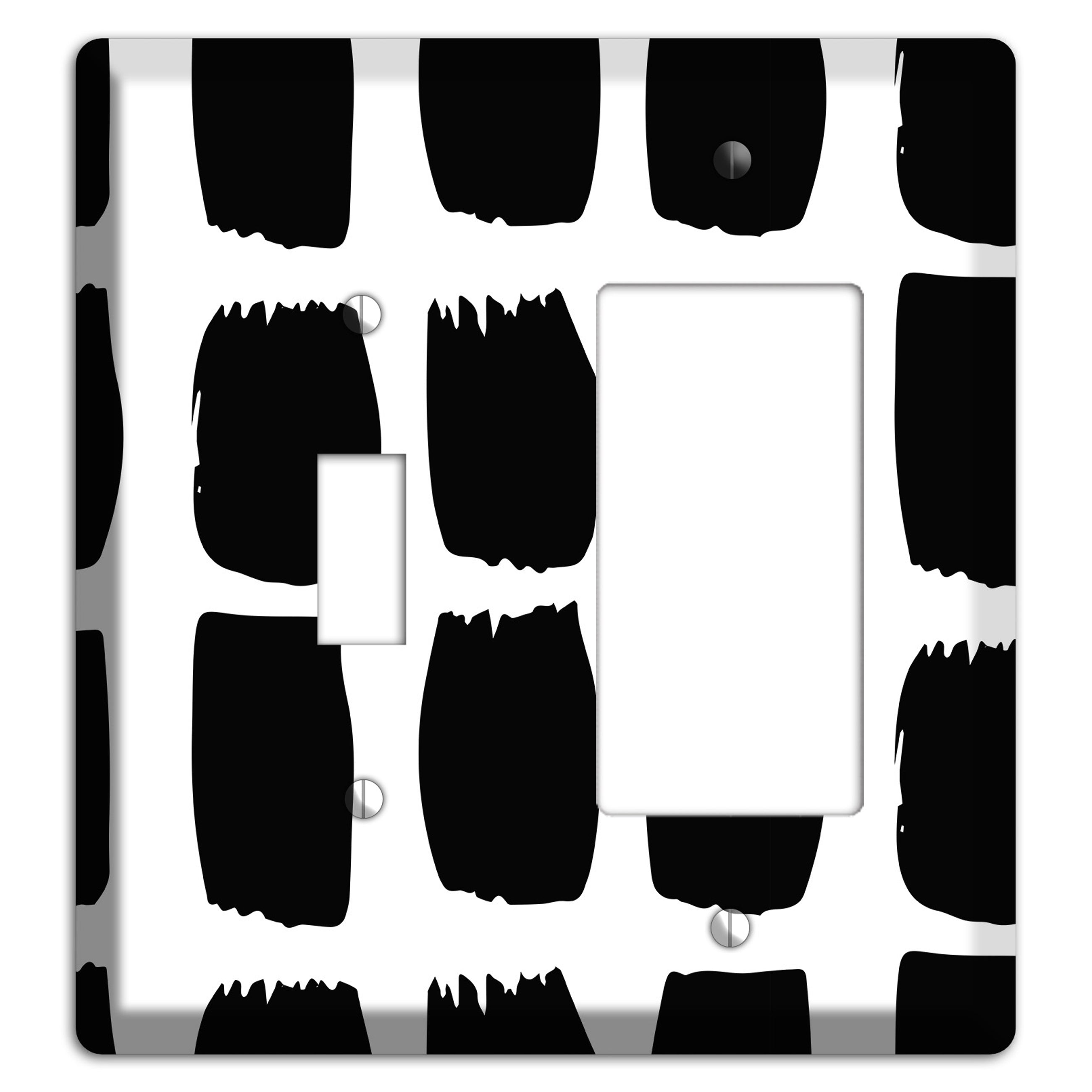 Ink Brushstrokes 7 Toggle / Rocker Wallplate