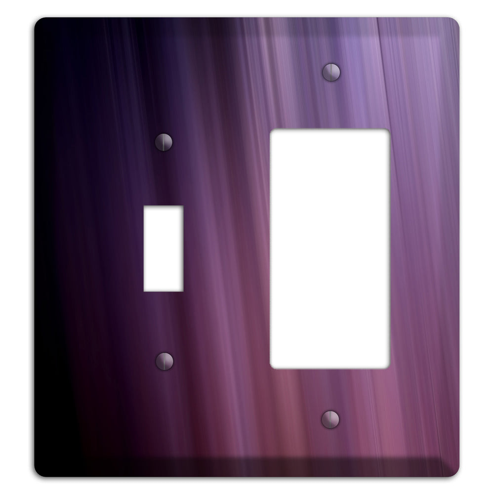 Eggplant Ray of Light Toggle / Rocker Wallplate