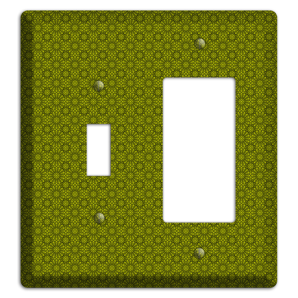 Multi Green Foulard Toggle / Rocker Wallplate