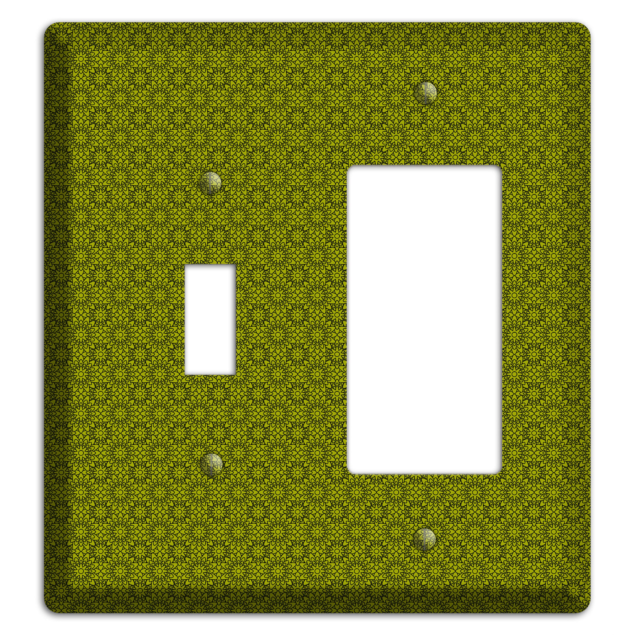 Multi Green Foulard Toggle / Rocker Wallplate