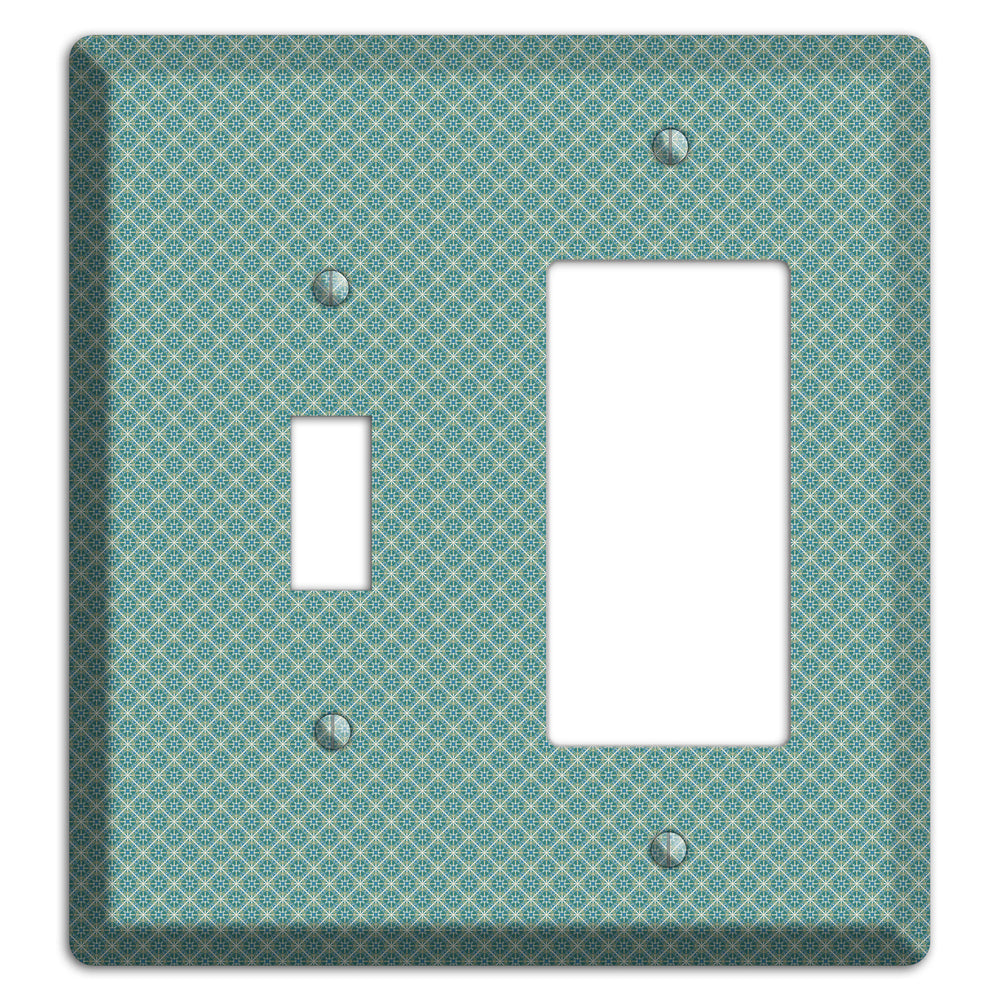 Sage Tiny Arabesque Toggle / Rocker Wallplate