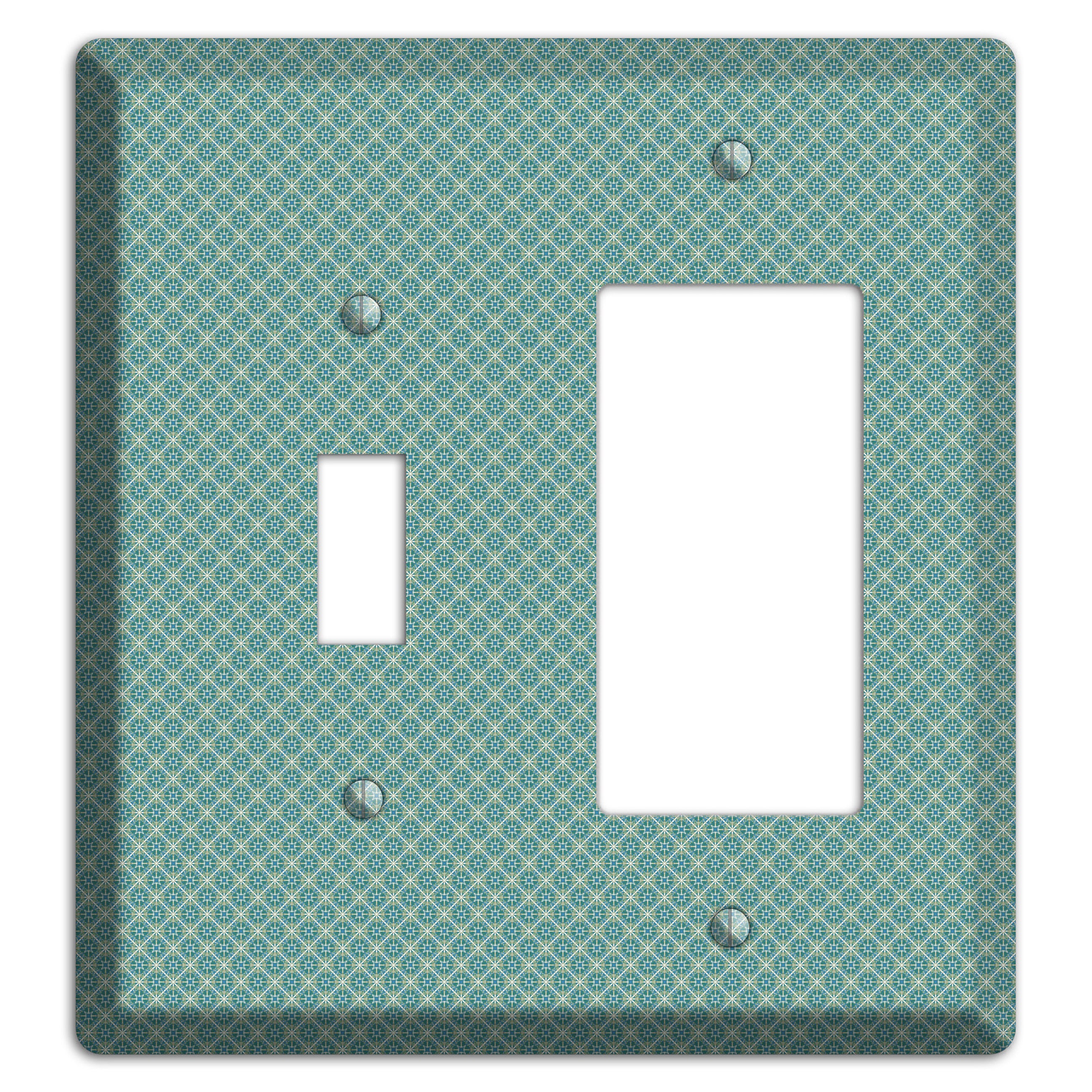 Sage Tiny Arabesque Toggle / Rocker Wallplate
