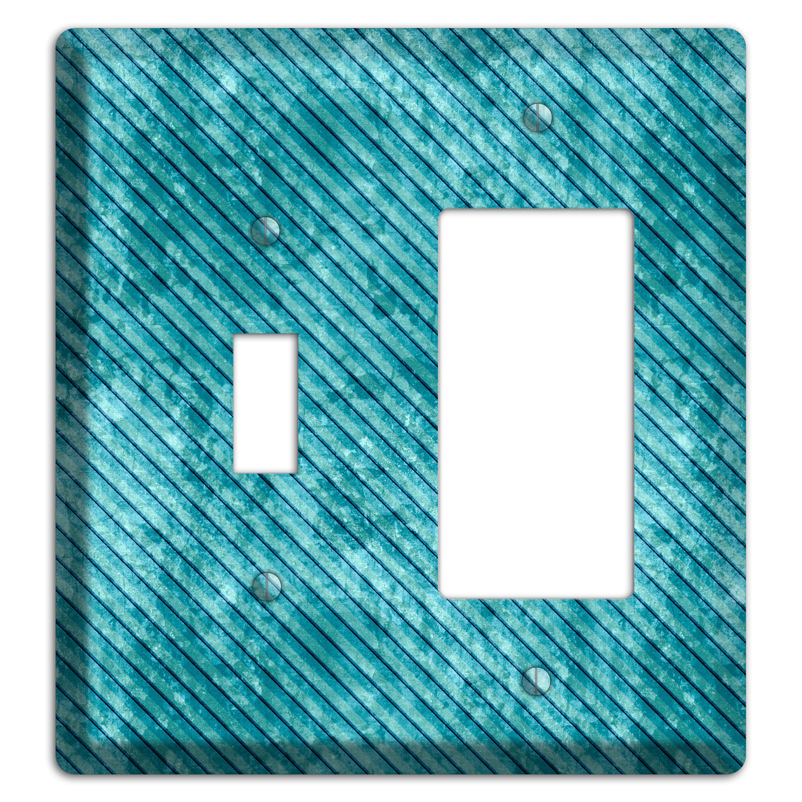 Turquoise Denim Toggle / Rocker Wallplate