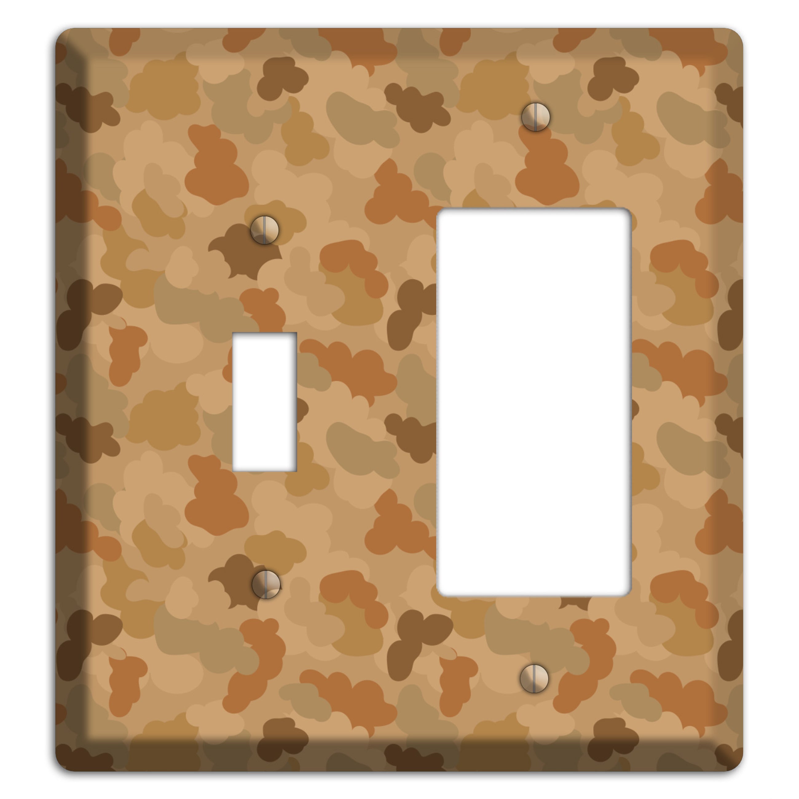 Clouds Camo Toggle / Rocker Wallplate