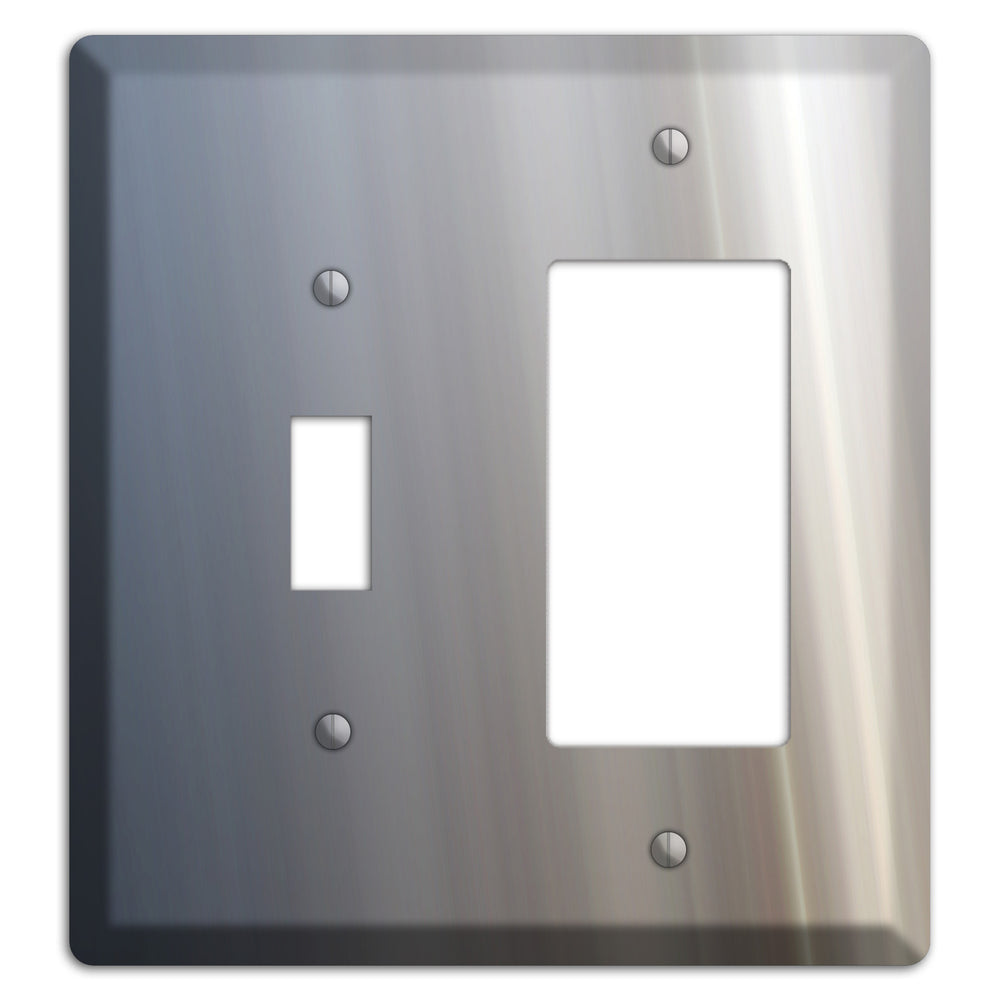 White with Blue Retro Burst Toggle / Rocker Wallplate