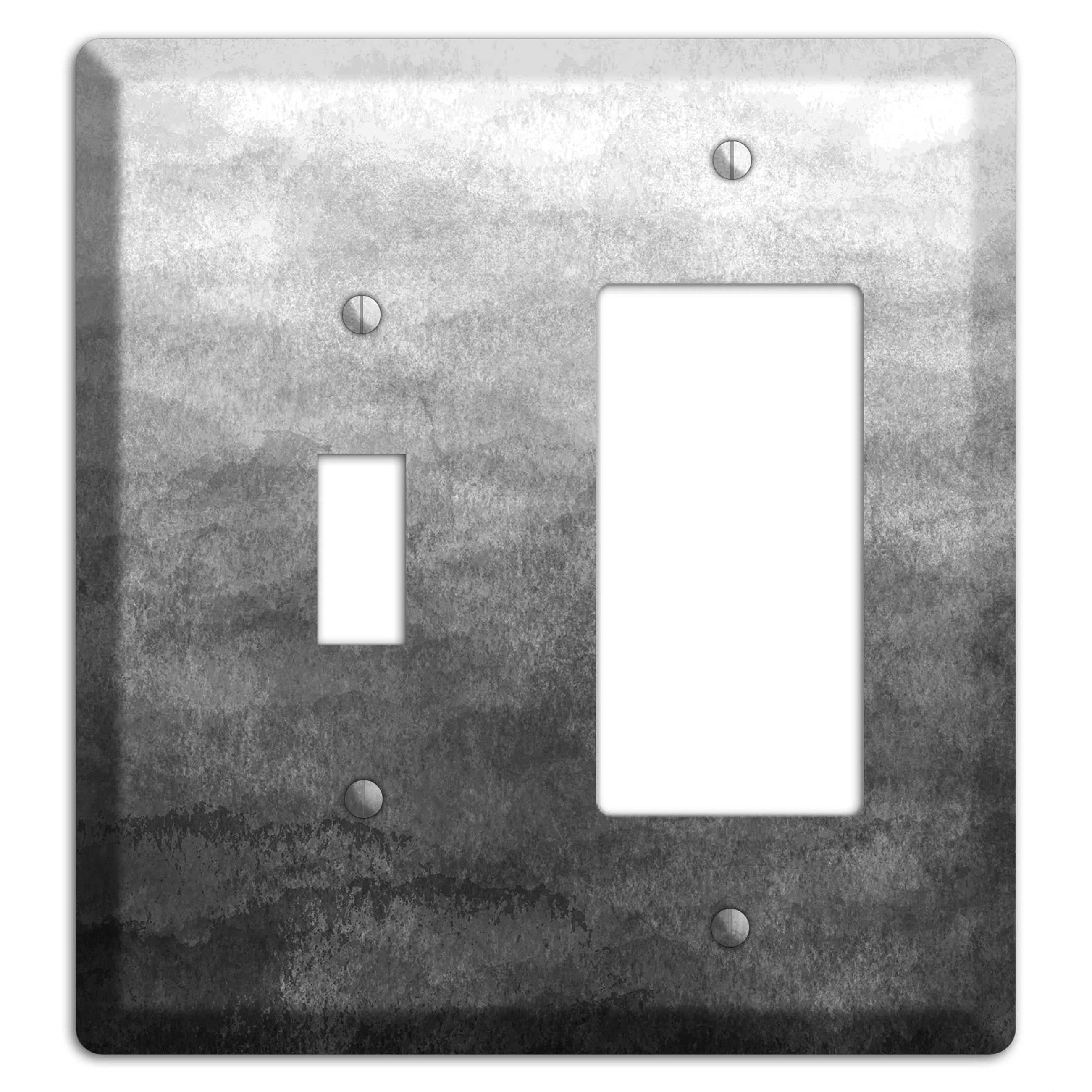 Black Ombre Toggle / Rocker Wallplate