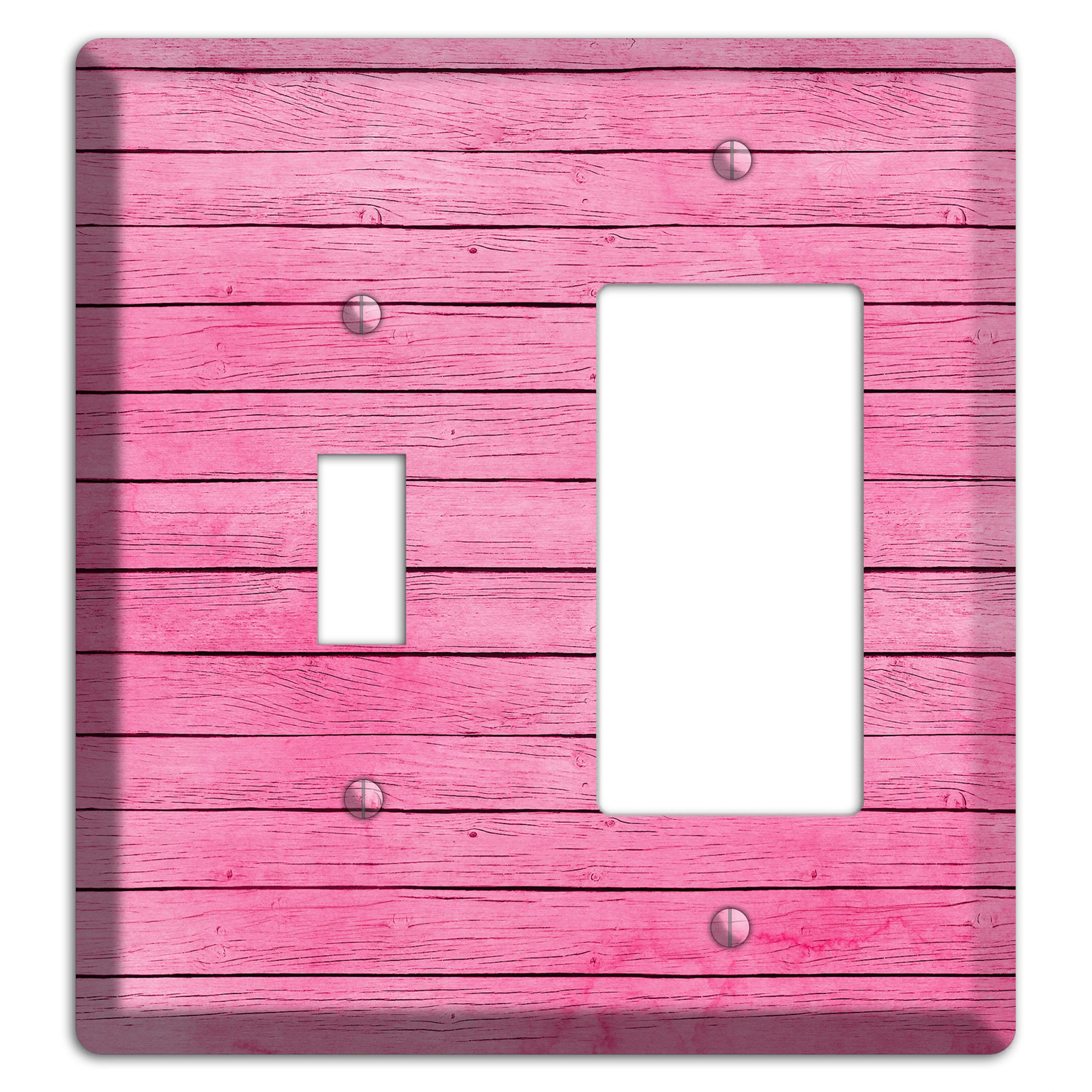 Carissma Pink Texture Toggle / Rocker Wallplate