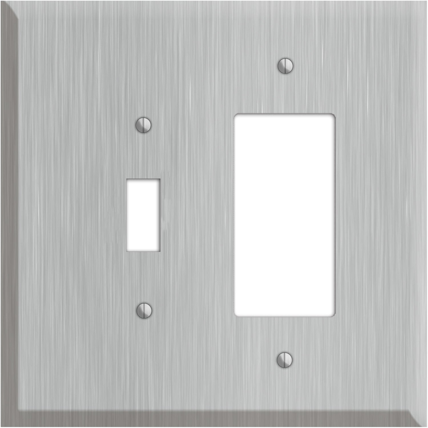 Oversized Discontinued Stainless Steel Toggle / Rocker Wallplate