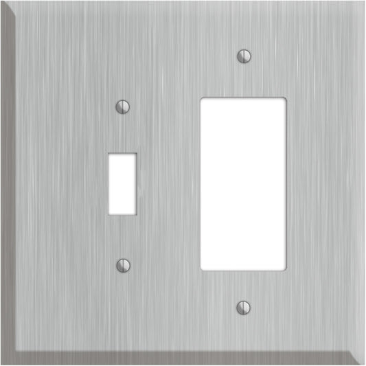 Oversized Discontinued Stainless Steel Toggle / Rocker Wallplate